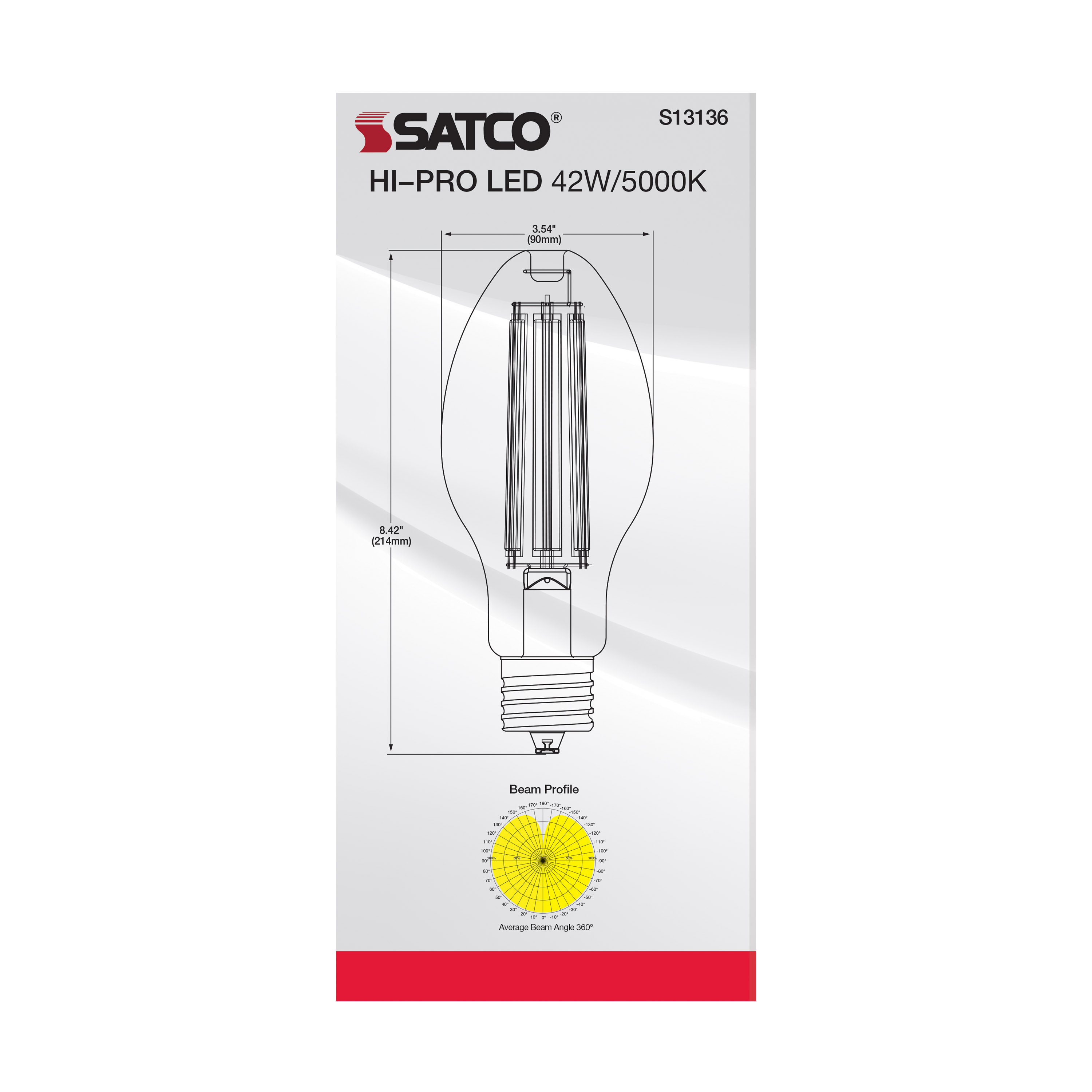 S13136 42W/LED/HID/ED28/850/EX39