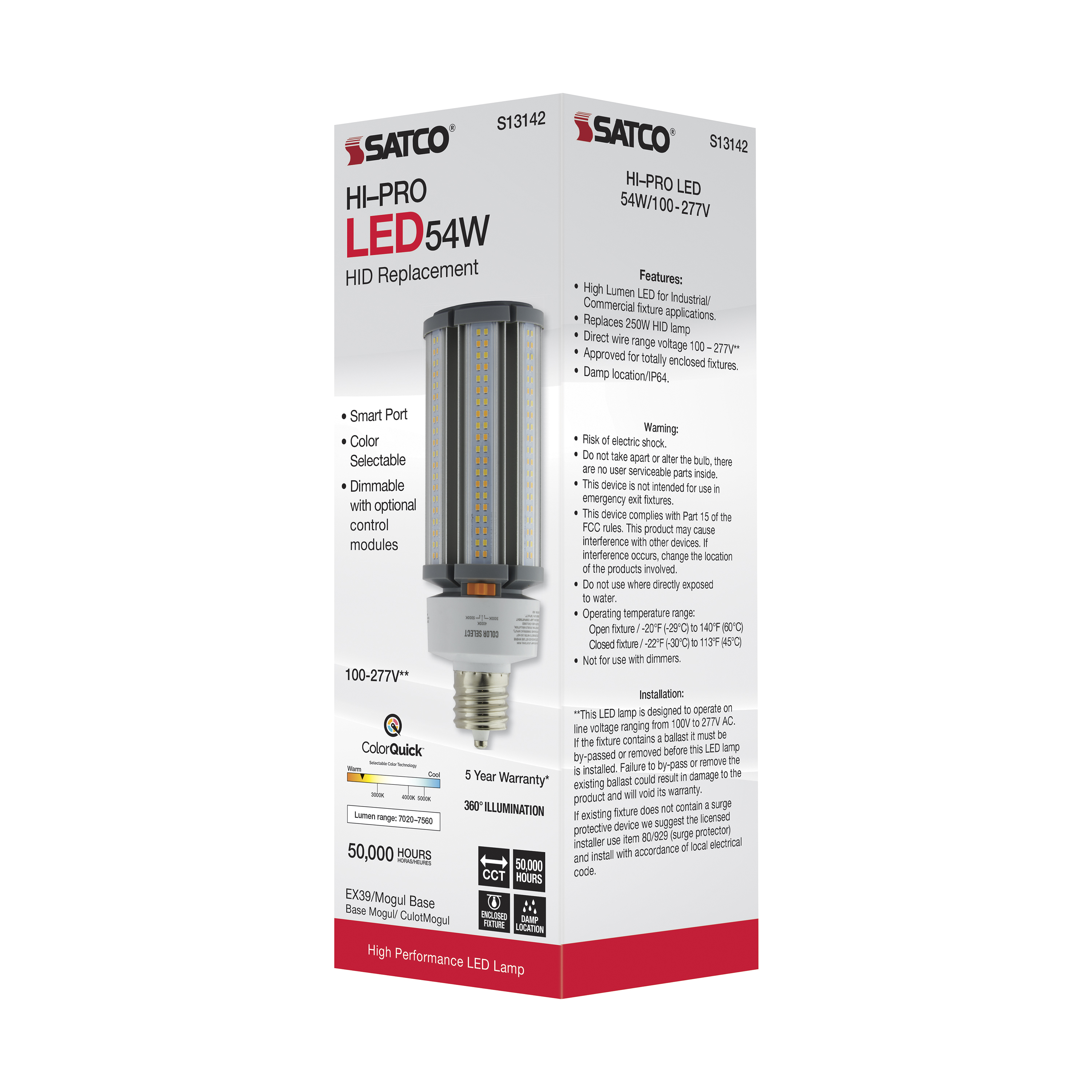 54W/LED/HID/CCT/EX39/100-277V - S13142