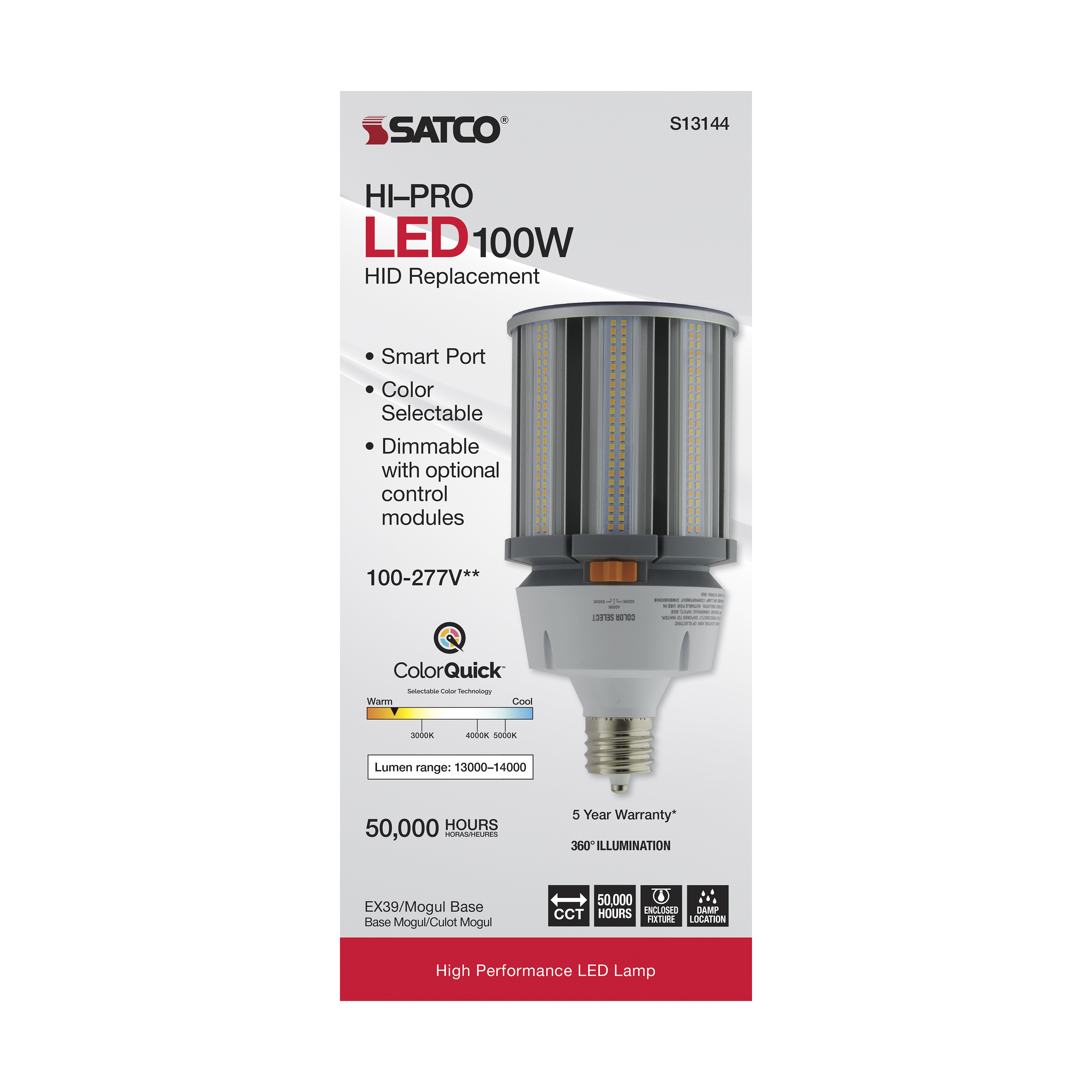 100W/LED/HID/CCT/EX39/100-277V - S13144