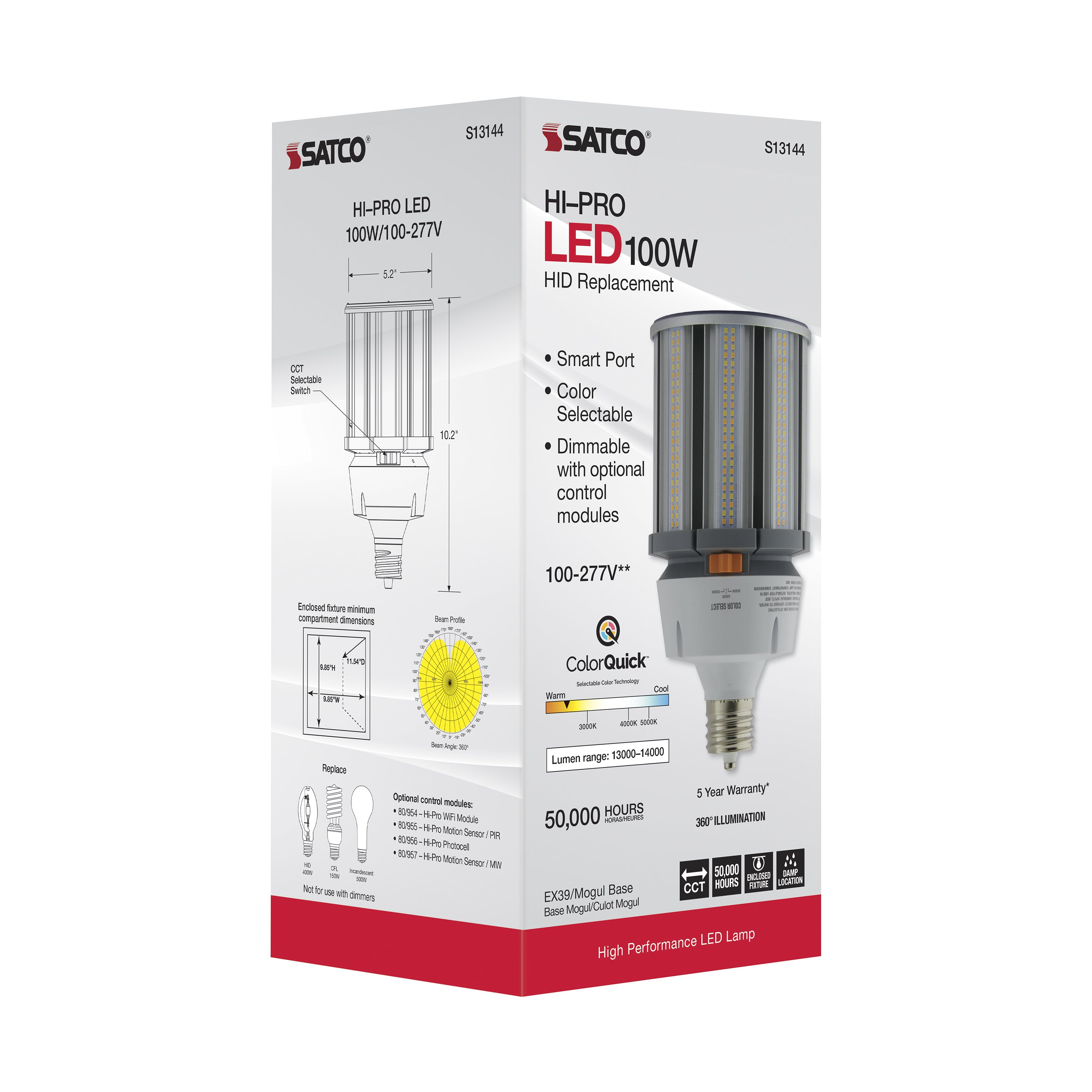 100W/LED/HID/CCT/EX39/100-277V - S13144