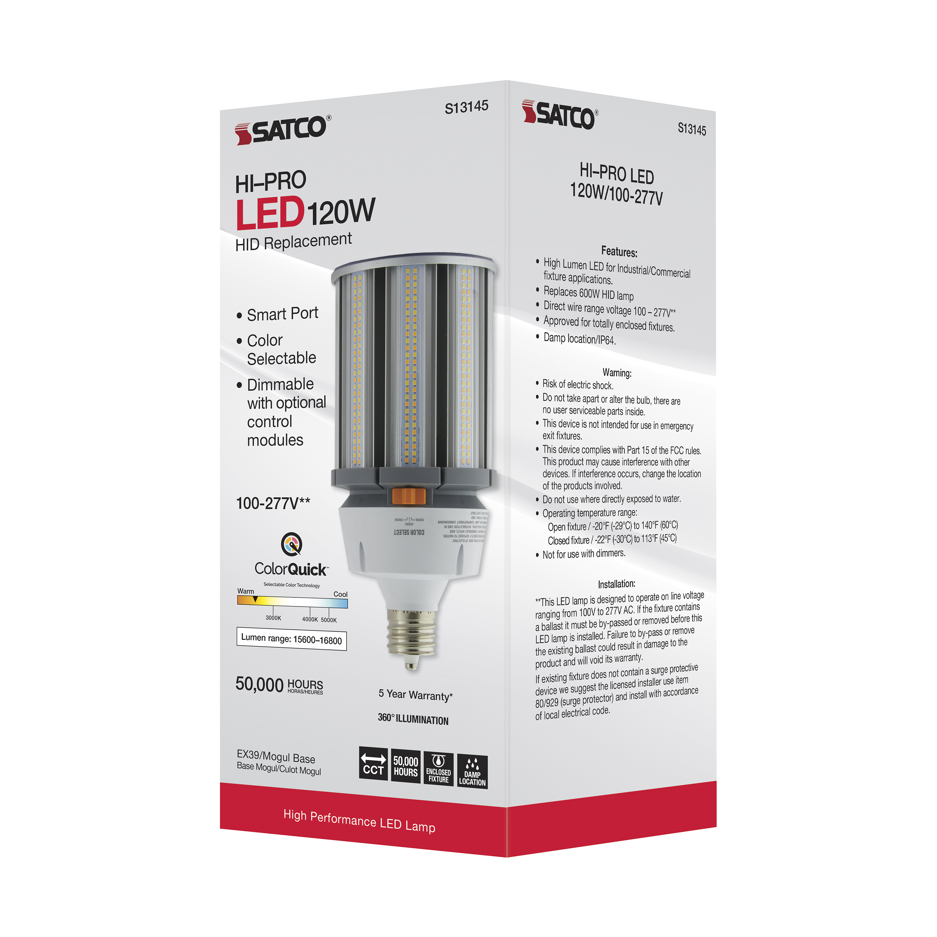 120W/LED/HID/CCT/EX39/100-277V - S13145