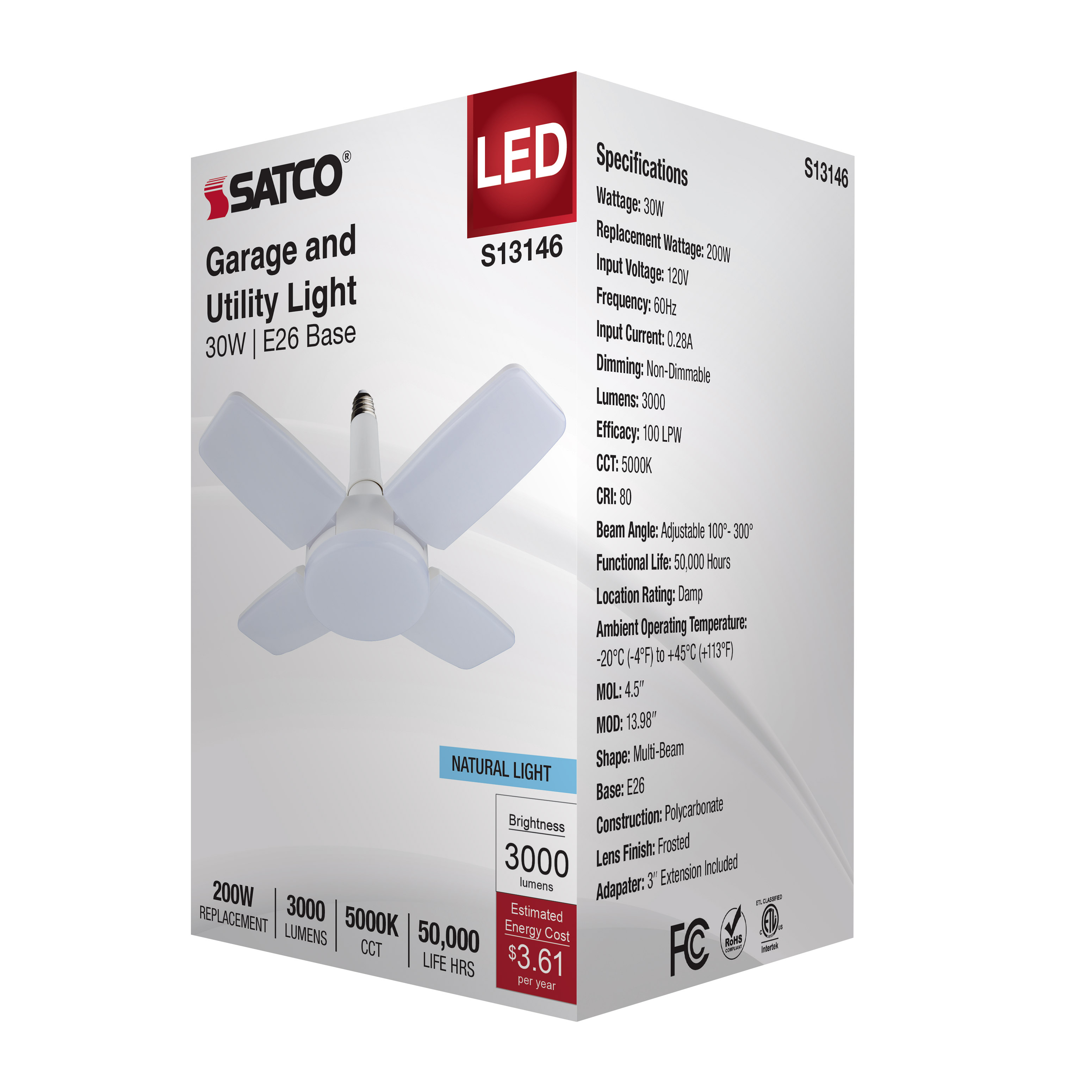 30W/LED/UTL/MB/5000K - S13146