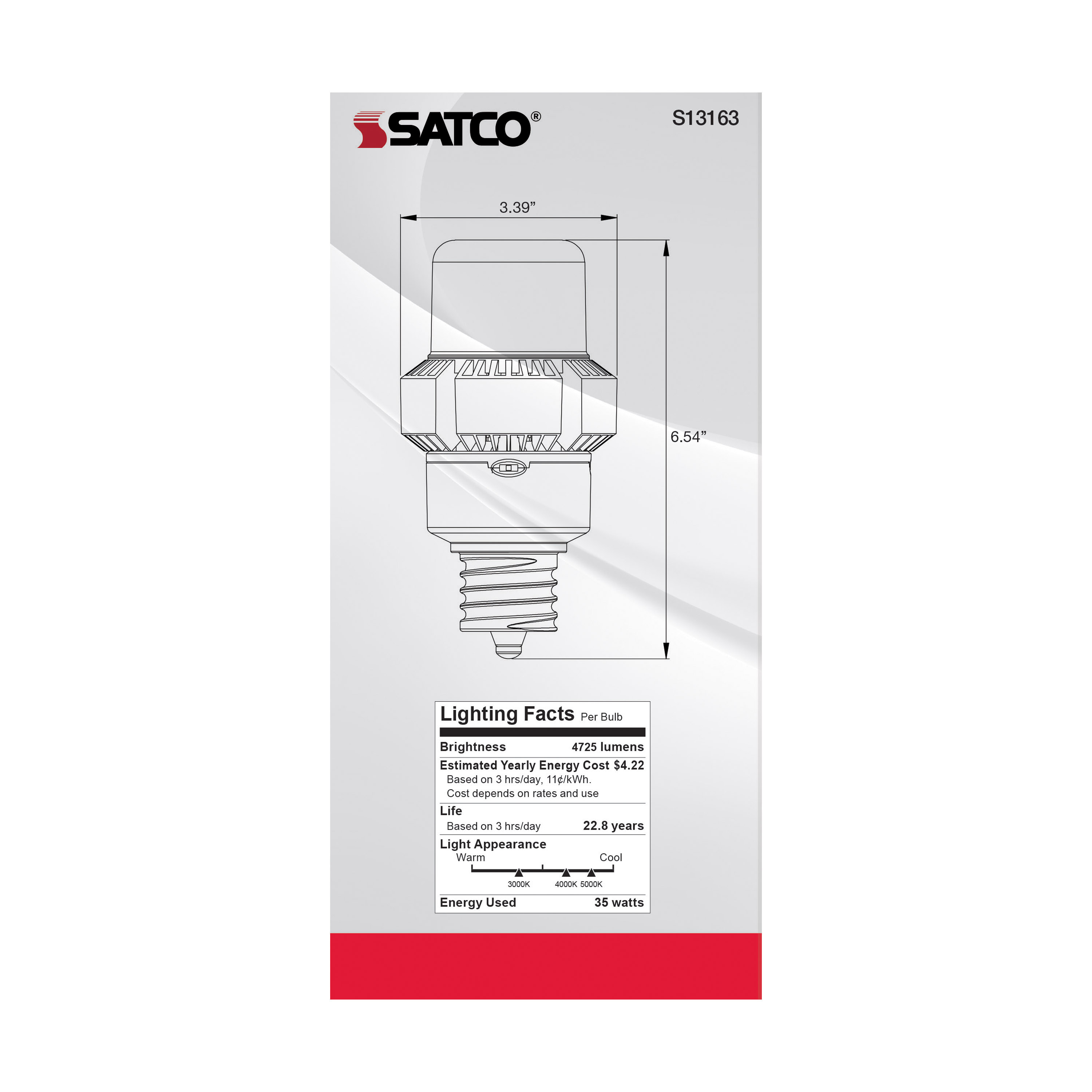 S13163 35W/AP28/LED/CCT/100-277V/EX39