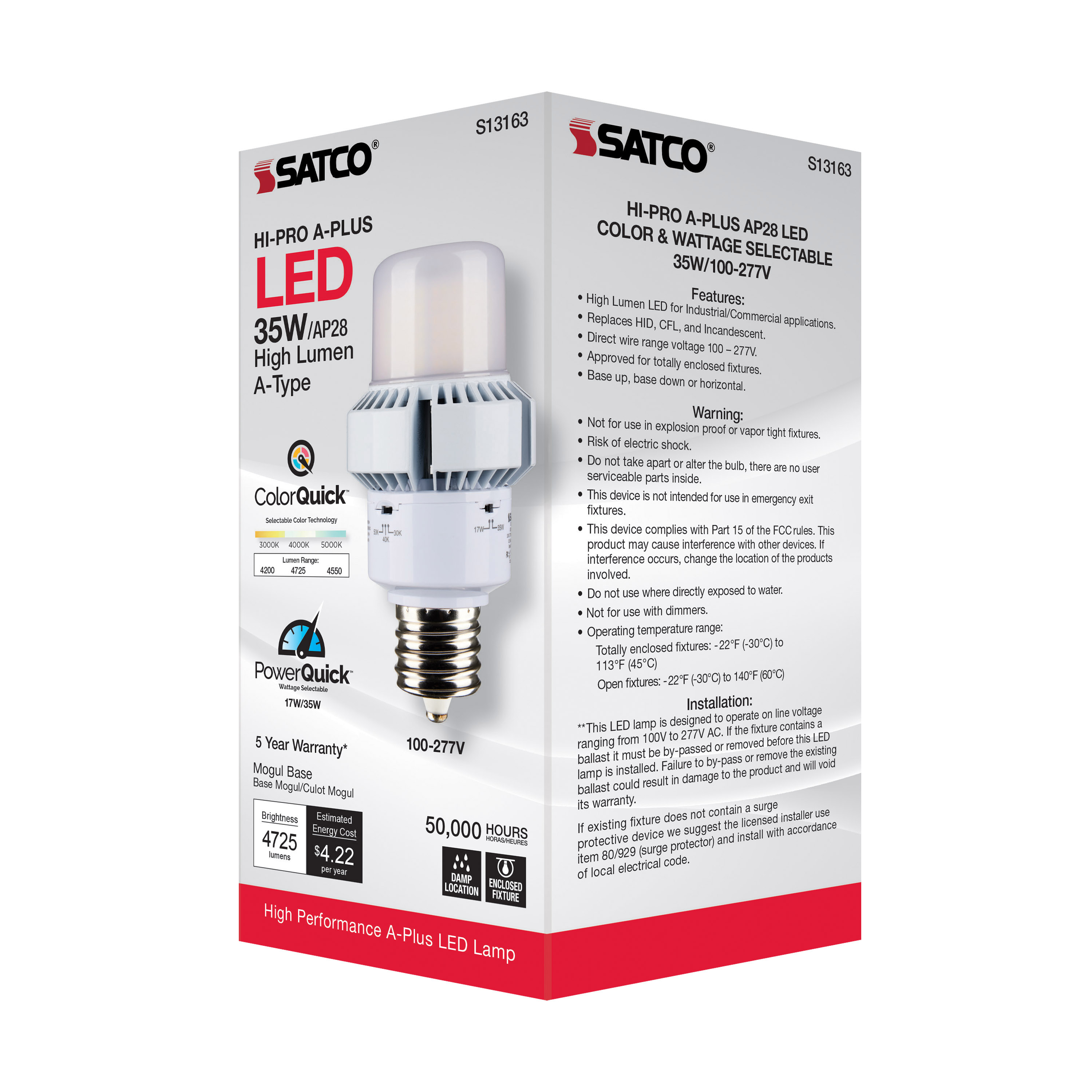 35W/AP28/LED/CCT/100-277V/EX39 - S13163