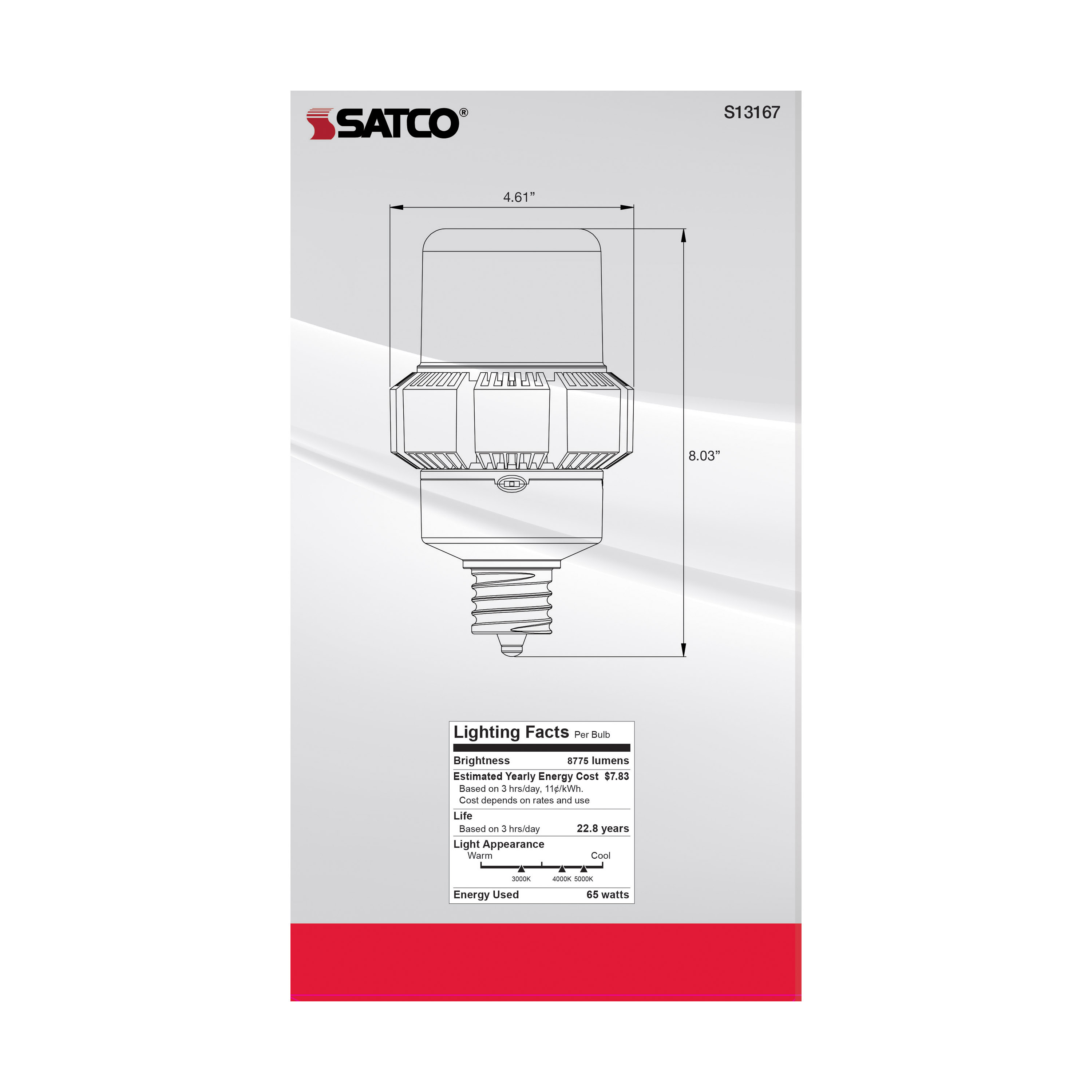 65W/AP37/LED/CCT/100-277V/EX39 - S13167