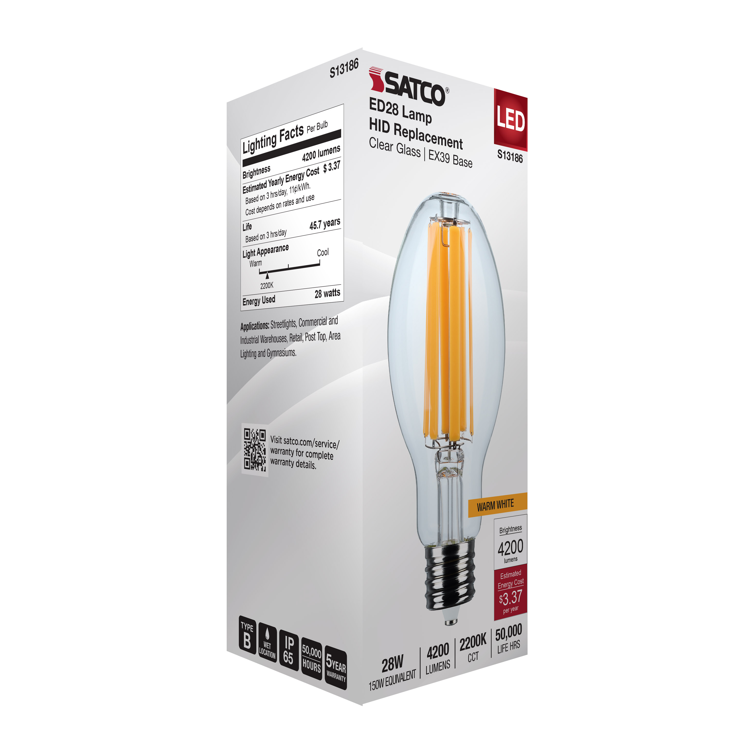 28W/LED/HID/ED28/822/EX39/CL - S13186