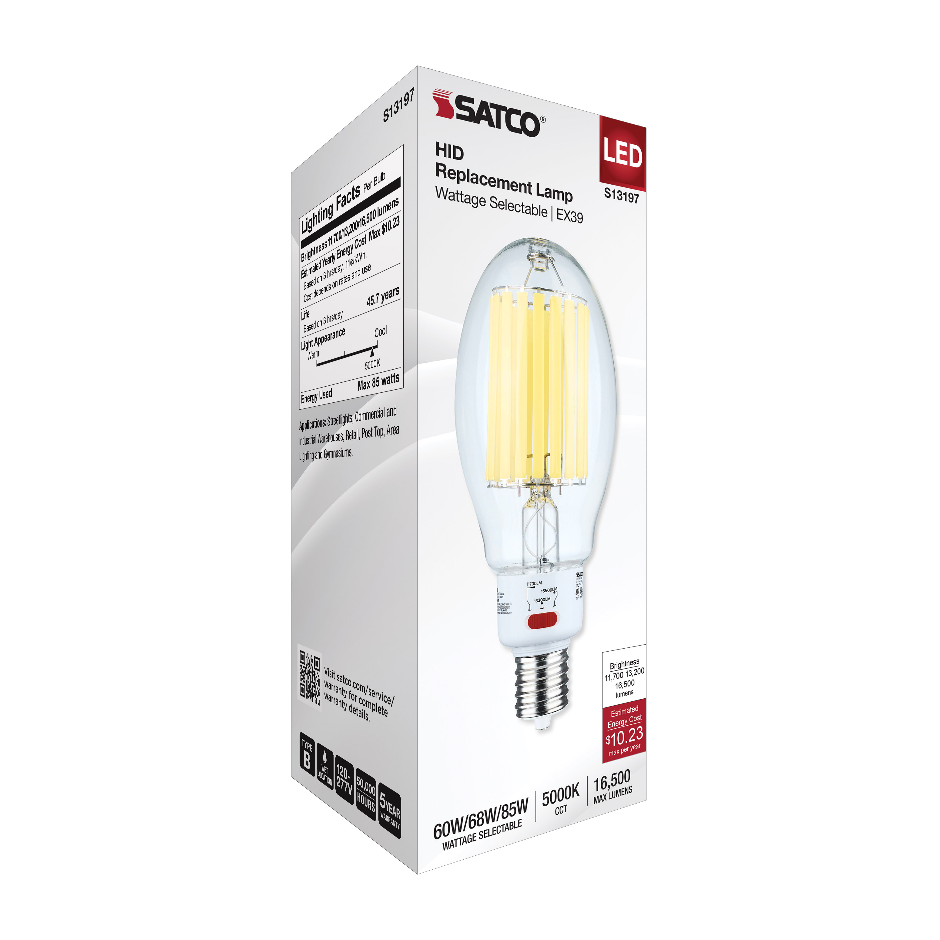 85W/LED/HID/ED37/850/EX39/CL - S13197