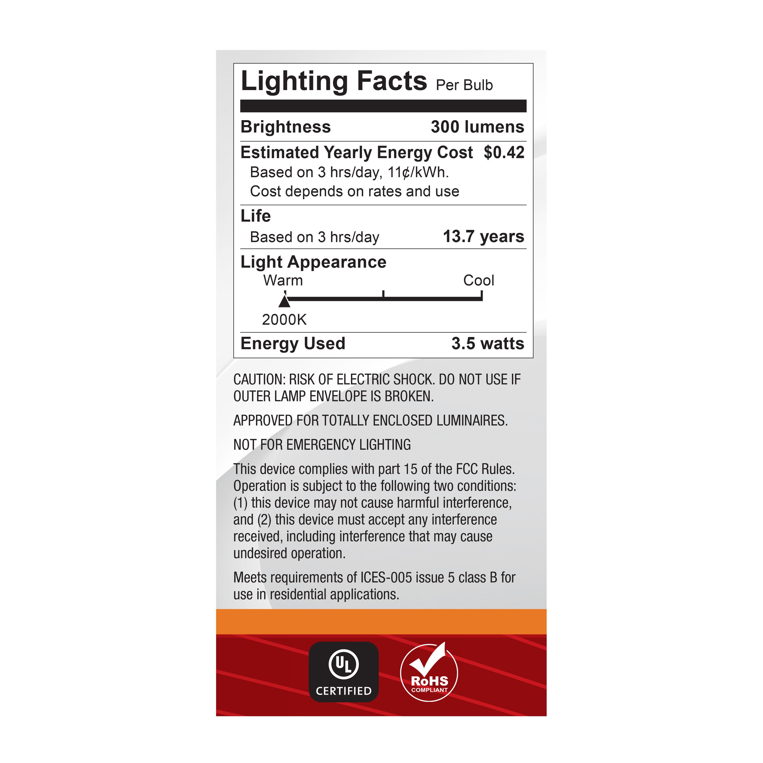 3.5ST19L/920/E26/GCAC/D - S14206