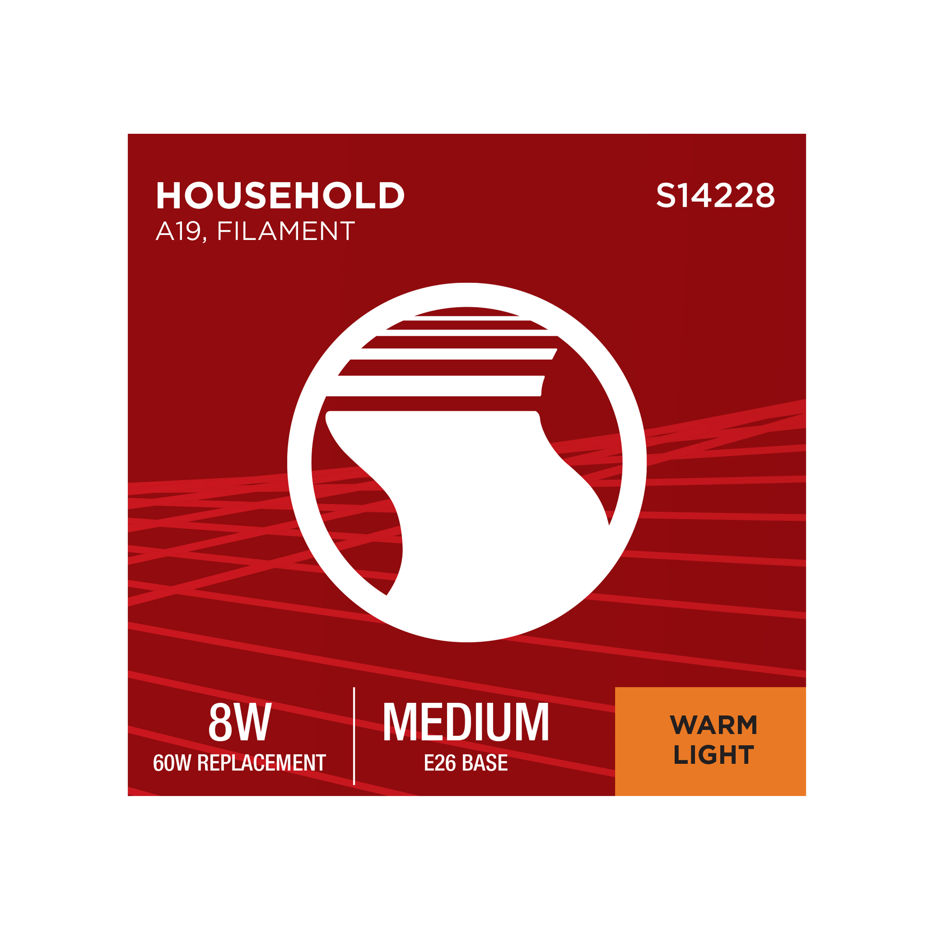 8 Watt A19 LED - 2000K CCT - Medium Base - Clear Glass - Amber Coil Filament - Dimmable - 120 Volt - Image 9