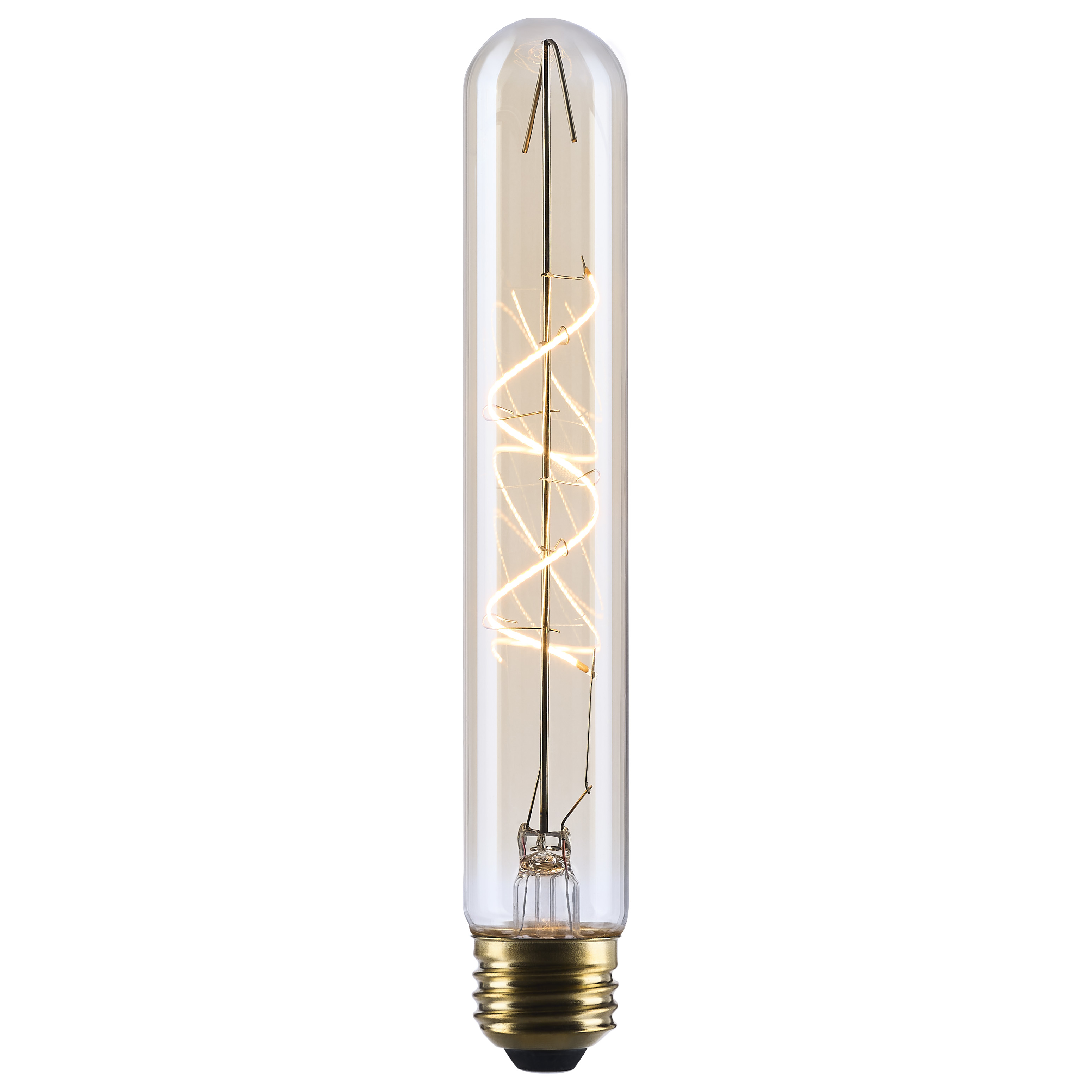 5.5 Watt T9 LED - 2000K CCT - Medium Base - Clear Glass - Amber Coil Filament - Dimmable - 120 Volt - alternate view