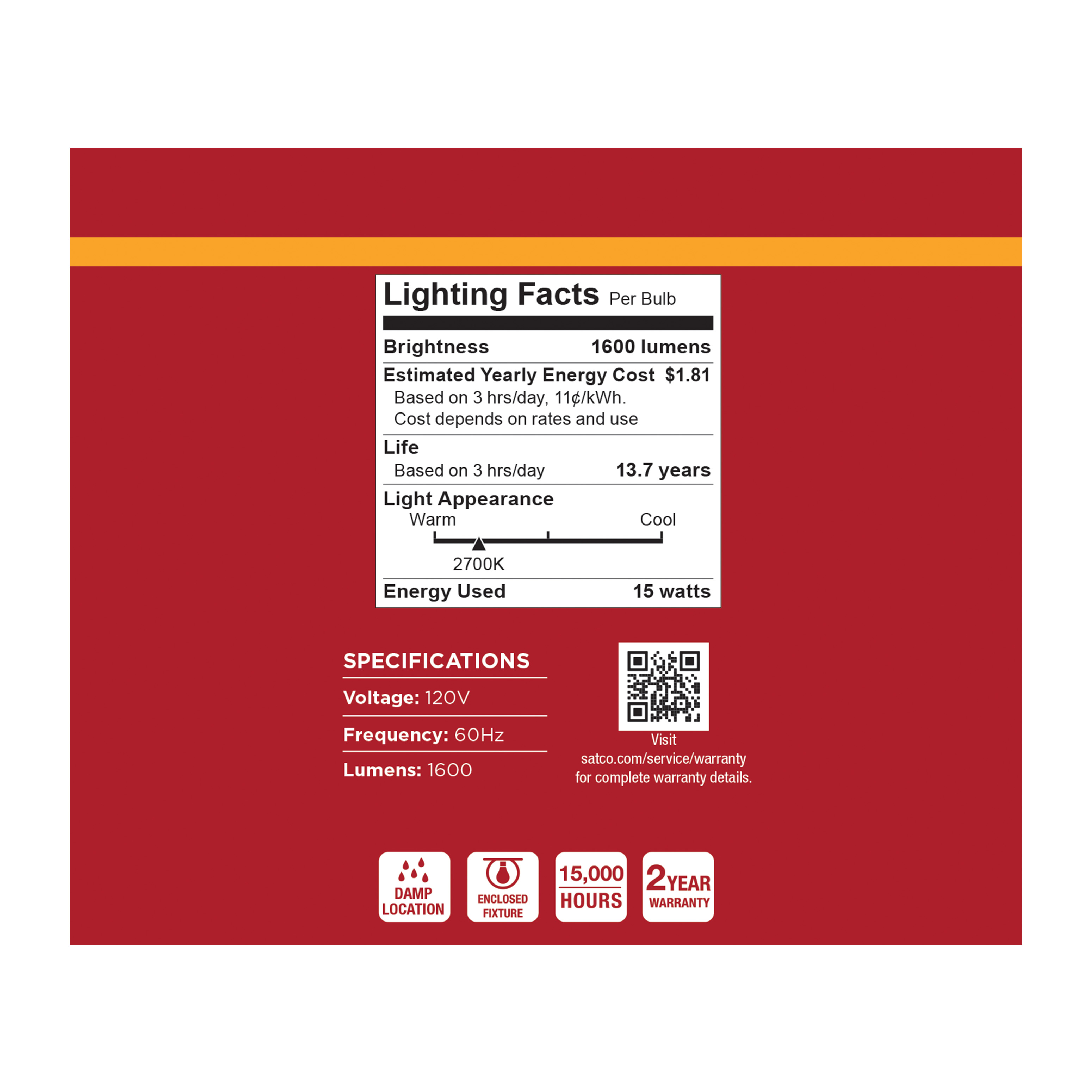 15A19L/827/E26/P/ND/12PK - S14334