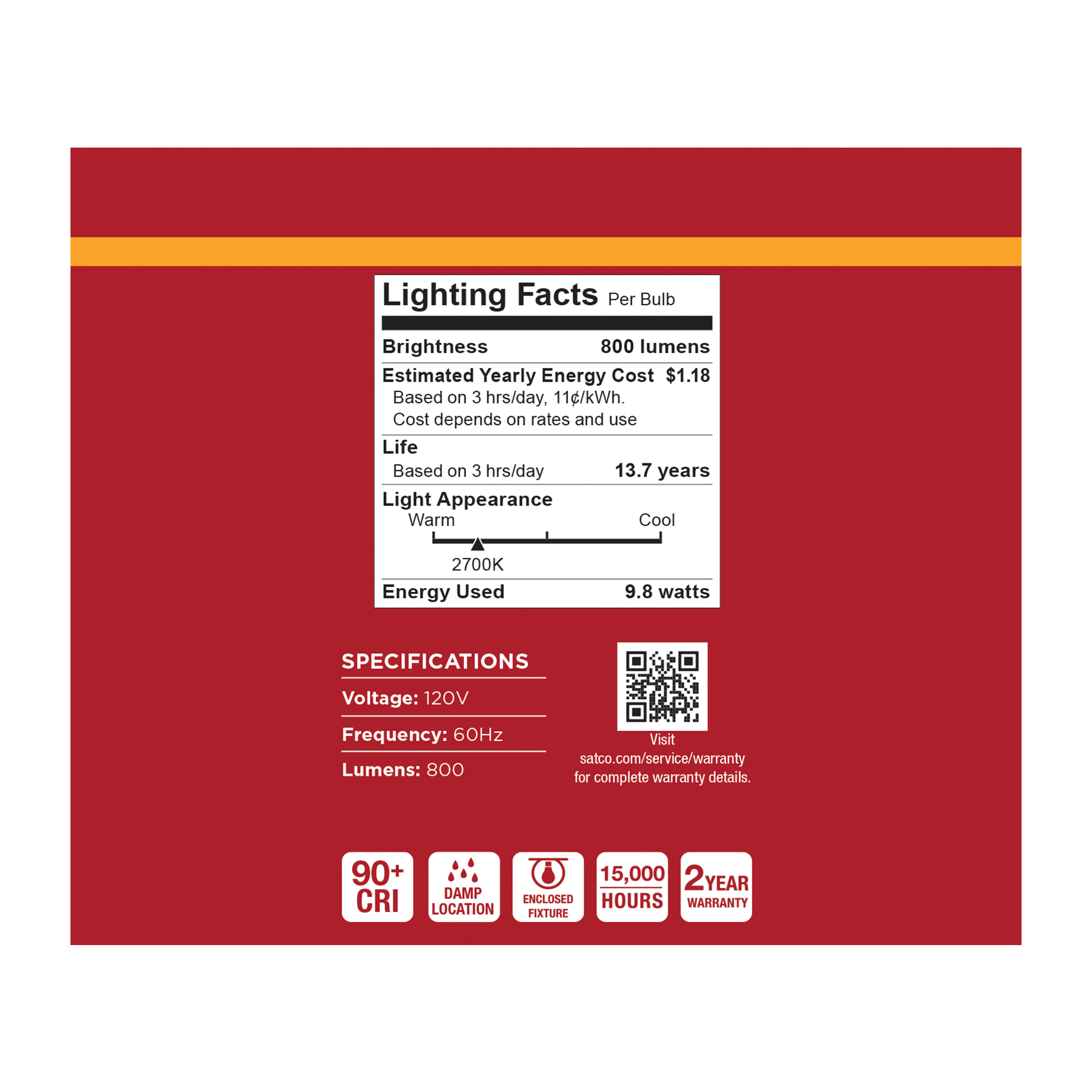 9.8A19L/927/E26/P/ND/12PK - S14354
