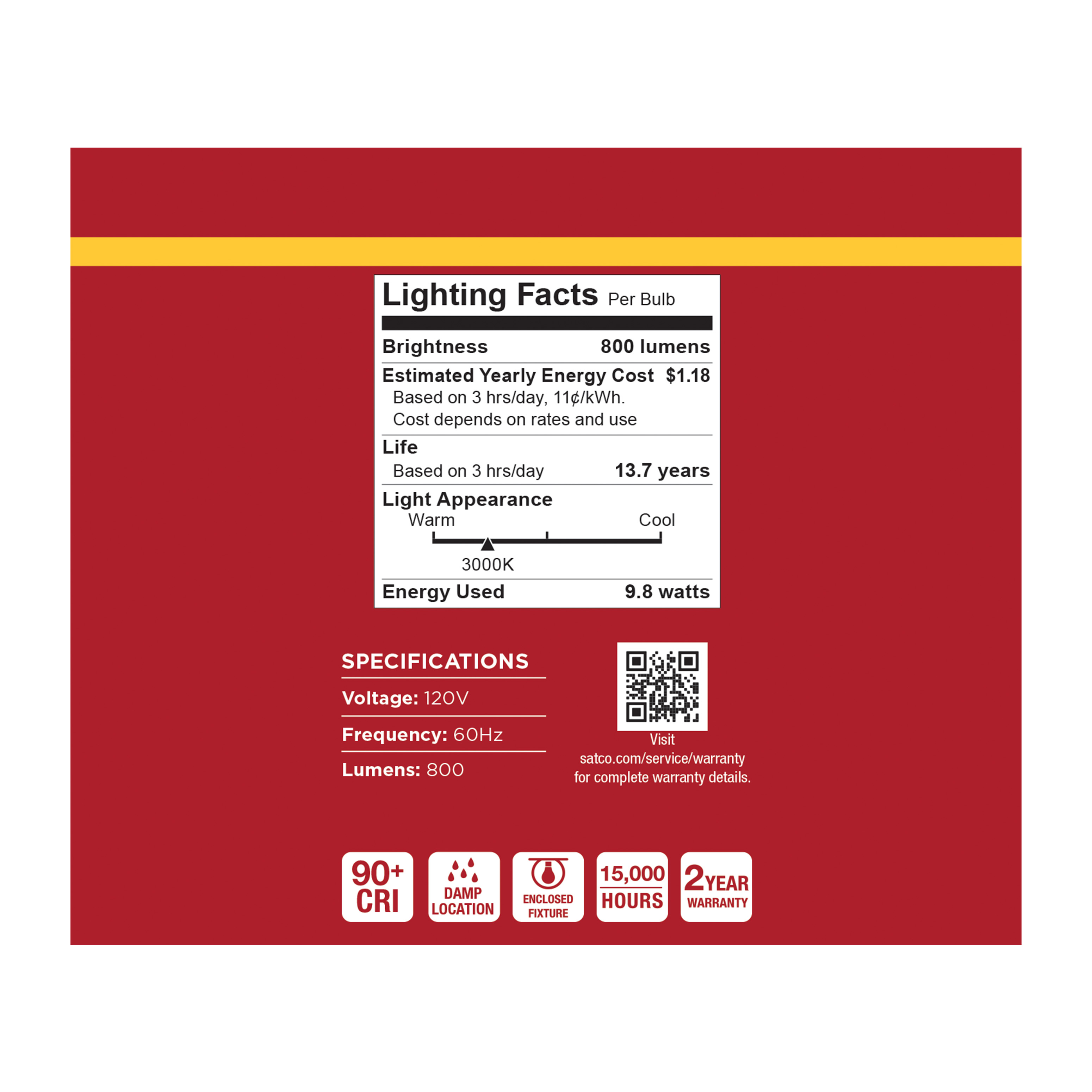 9.8A19L/930/E26/P/ND/12PK - S14357
