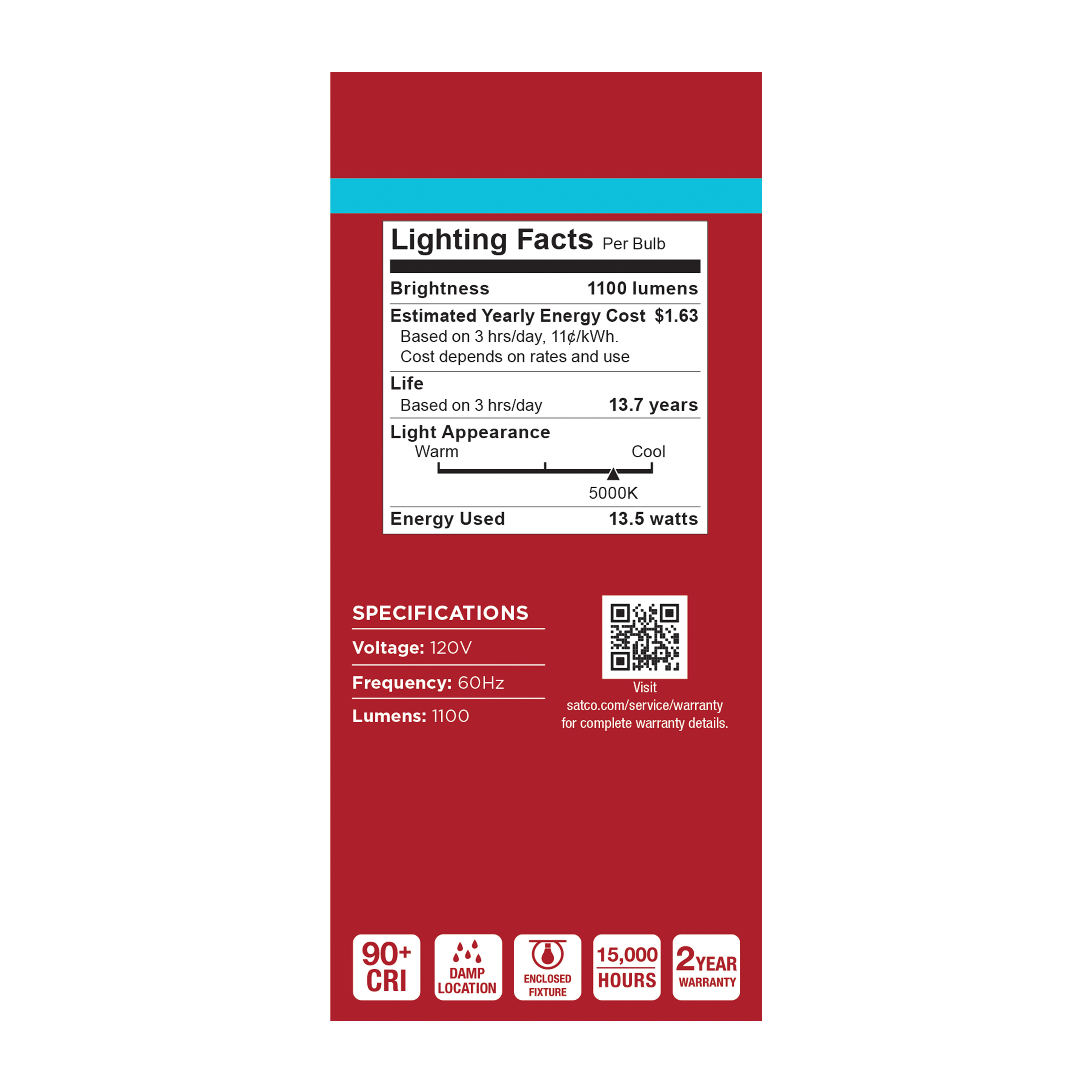 13.5A19L/950/E26/P/ND/4PK - S14375