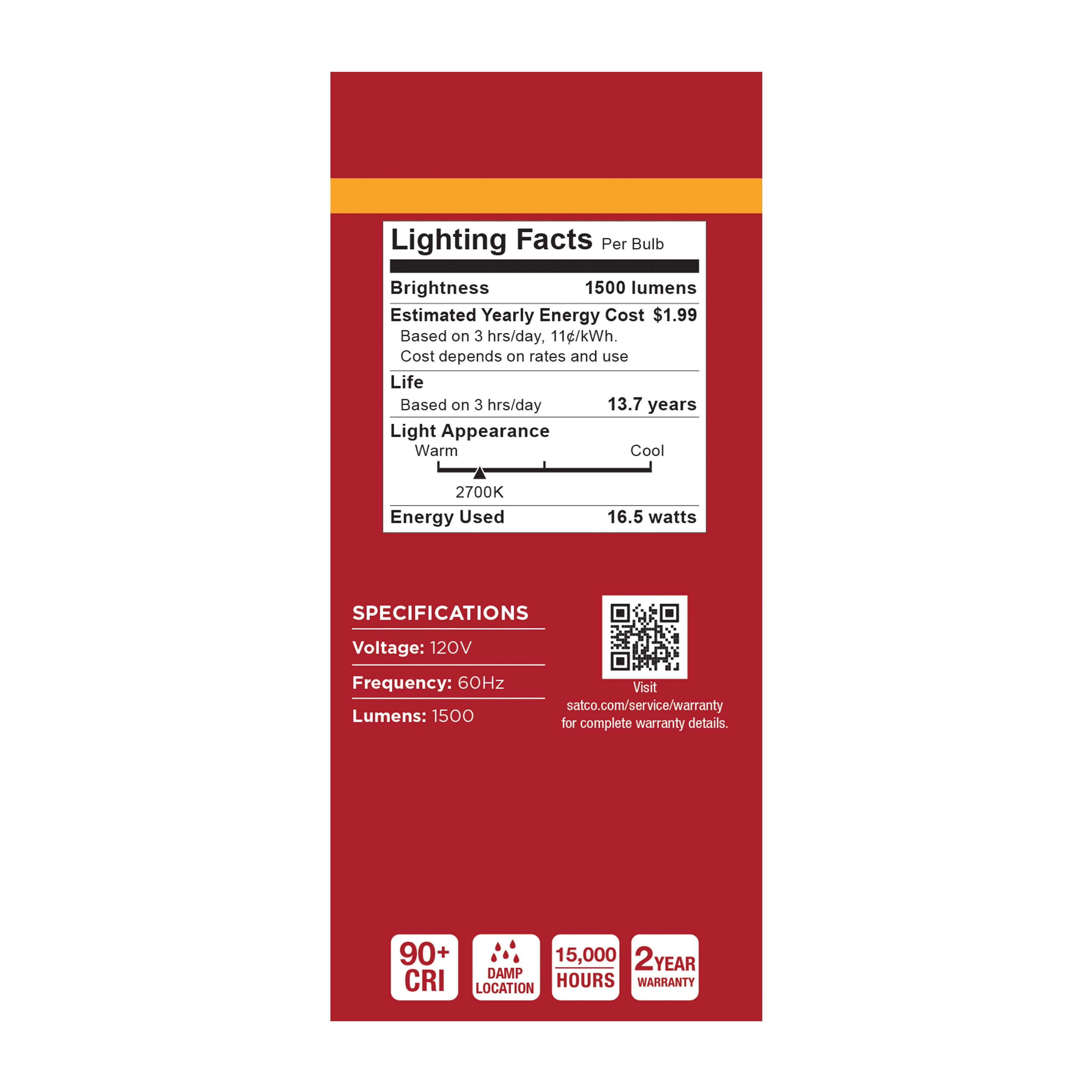 16.5A19L/927/E26/P/ND/4PK - S14376