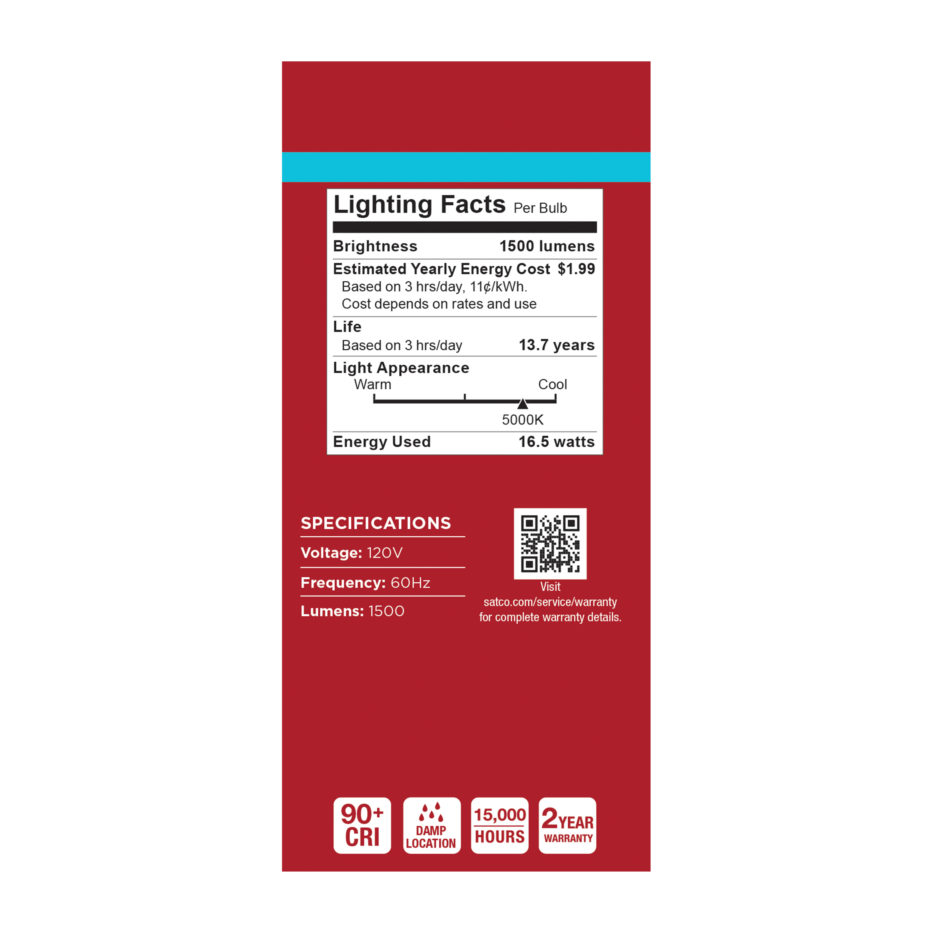 16.5A19L/950/E26/P/ND/4PK - S14382