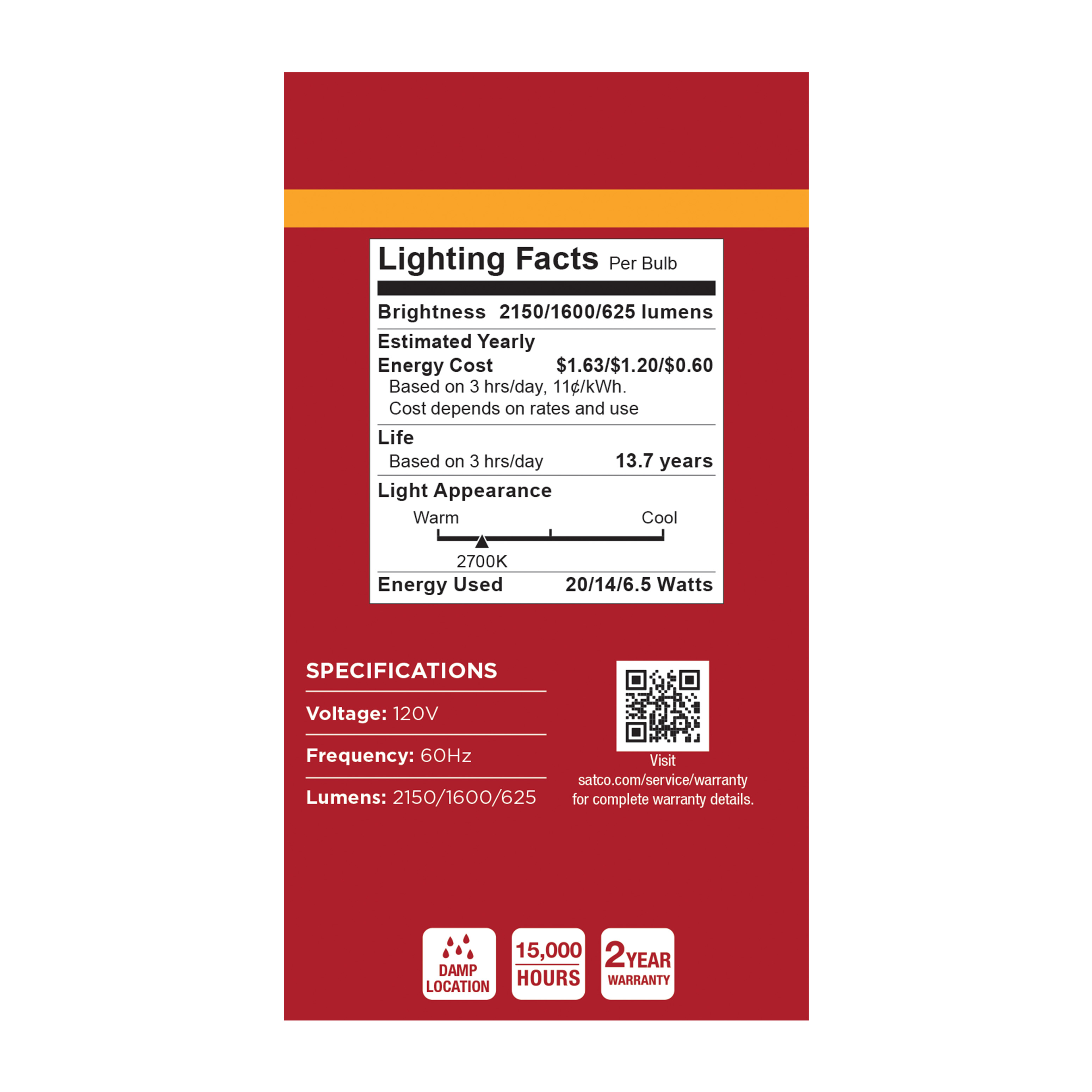 20A21/827/E26D/P/ND/3WAY/1PK - S14397