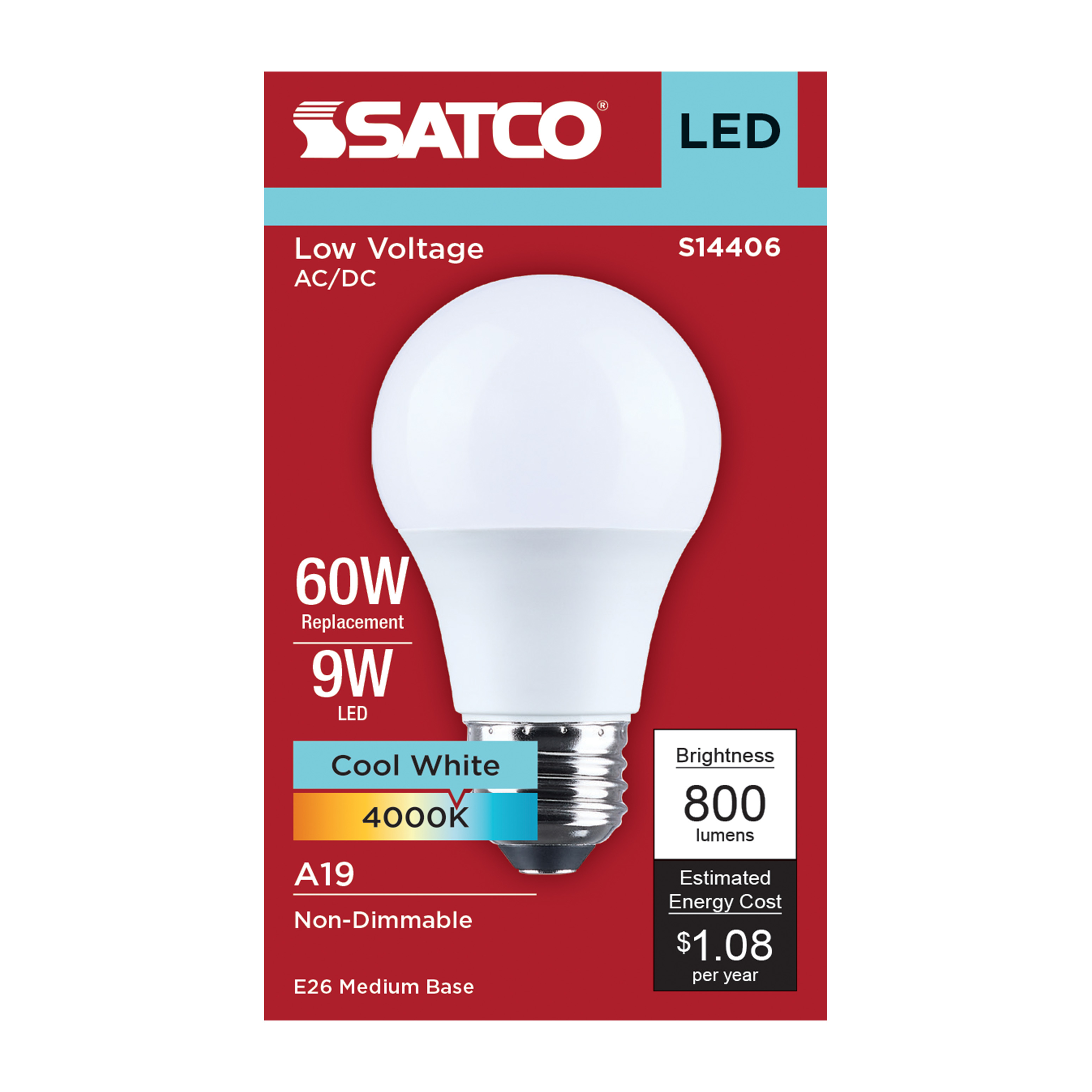 9A19L/840/E26/P/ND12-34V/1PK - S14406