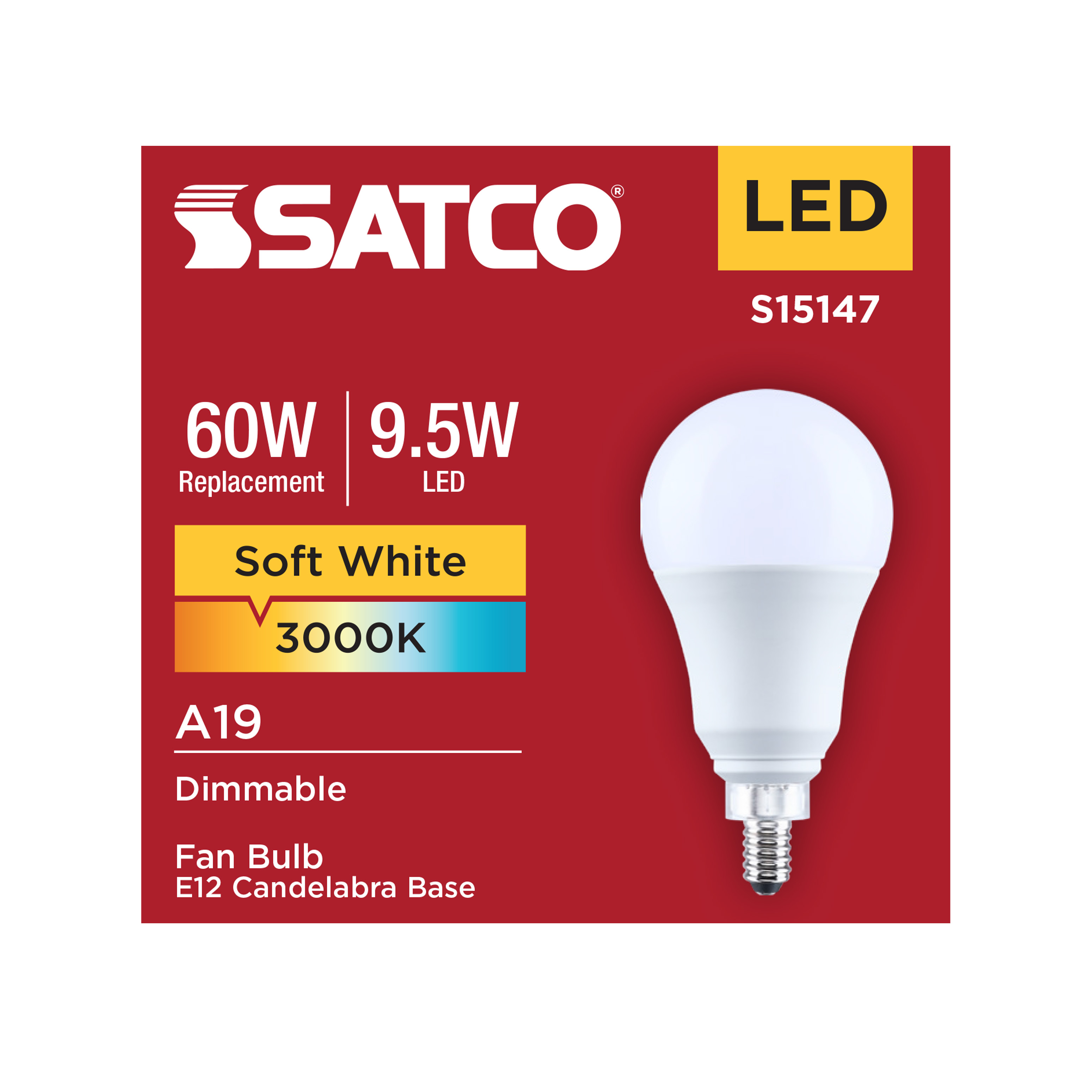 9.5A19L/830/E12/P/D/1PK - S15147