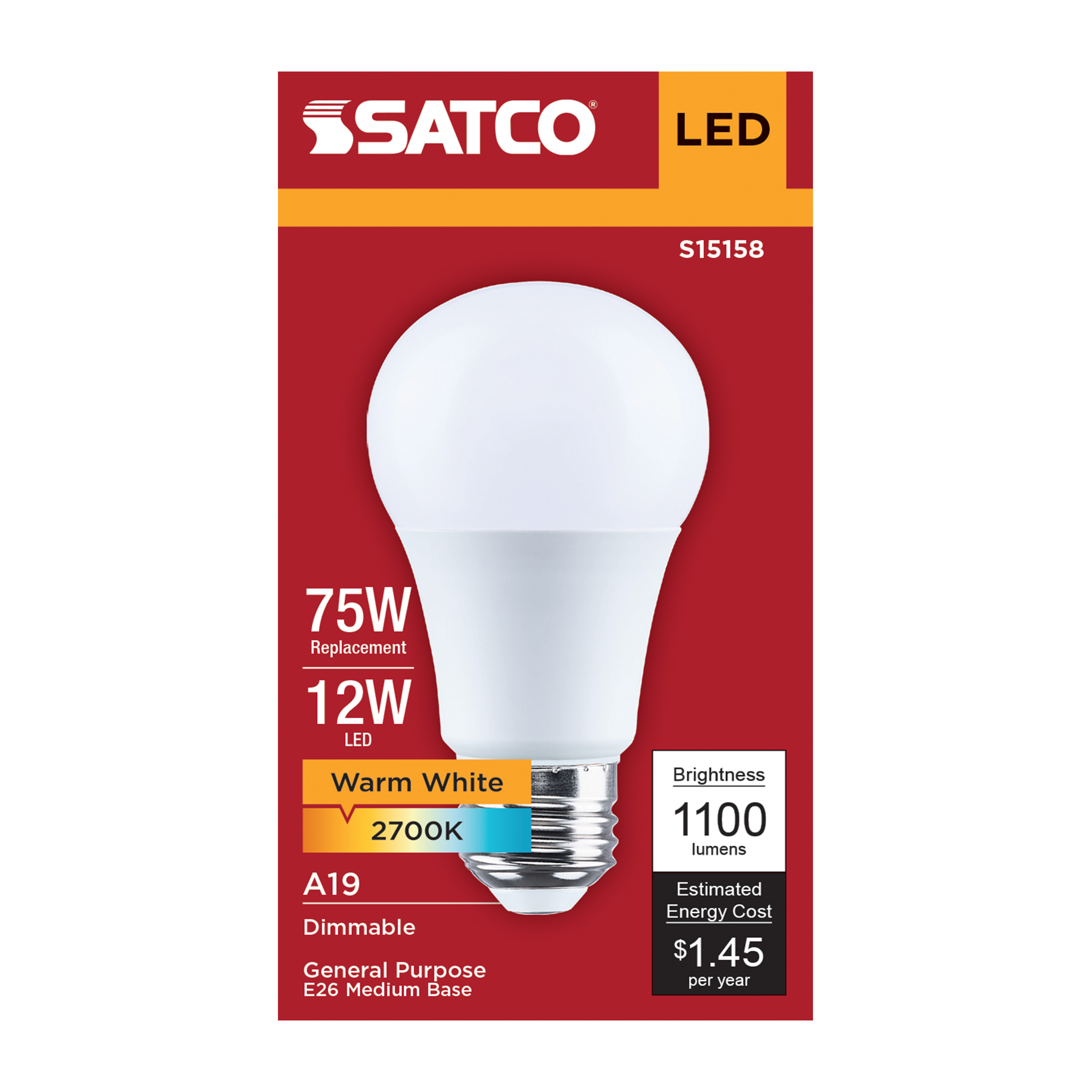 12A19L/827/E26/P/D/1PK - S15158