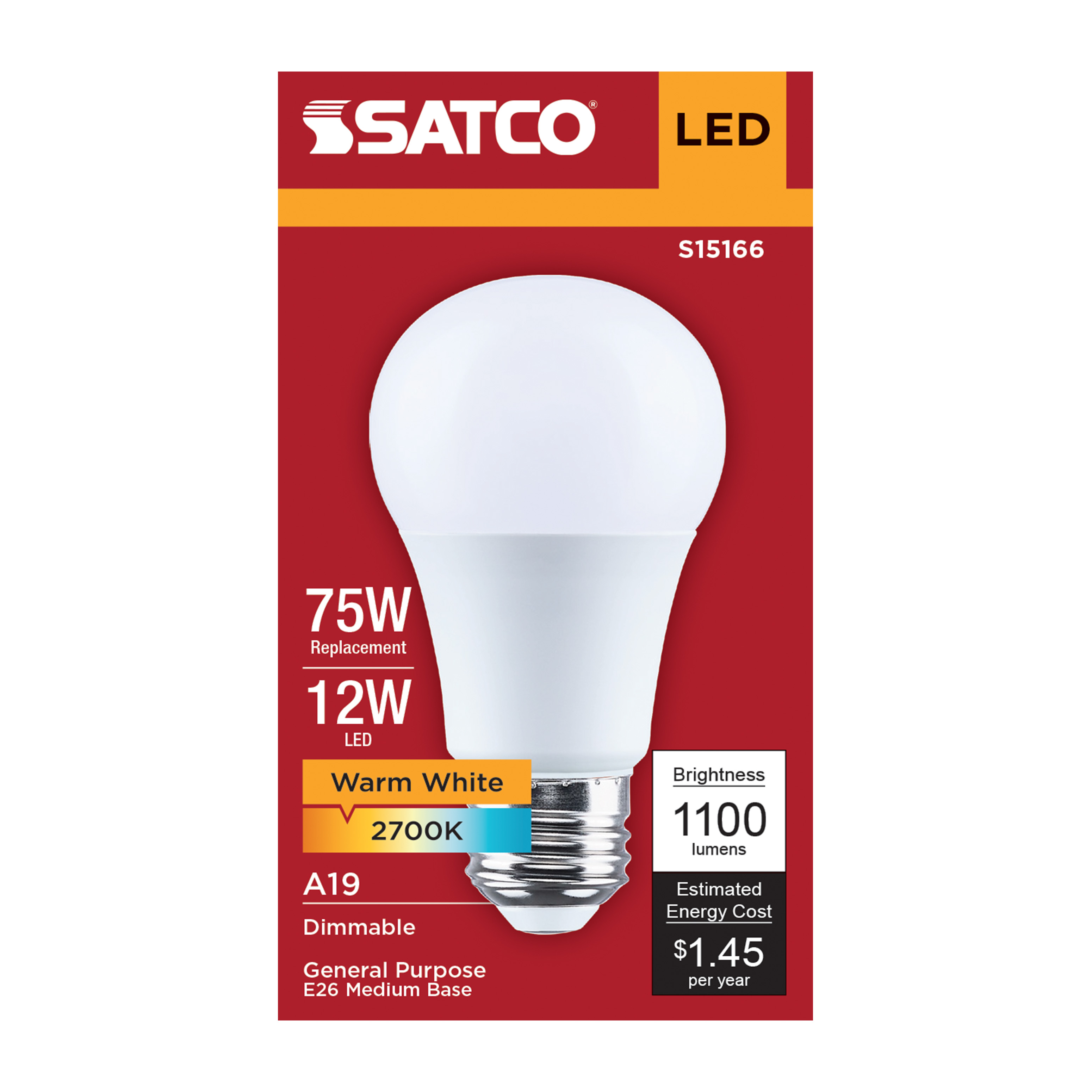 12A19L/927/E26/P/D/1PK - S15166