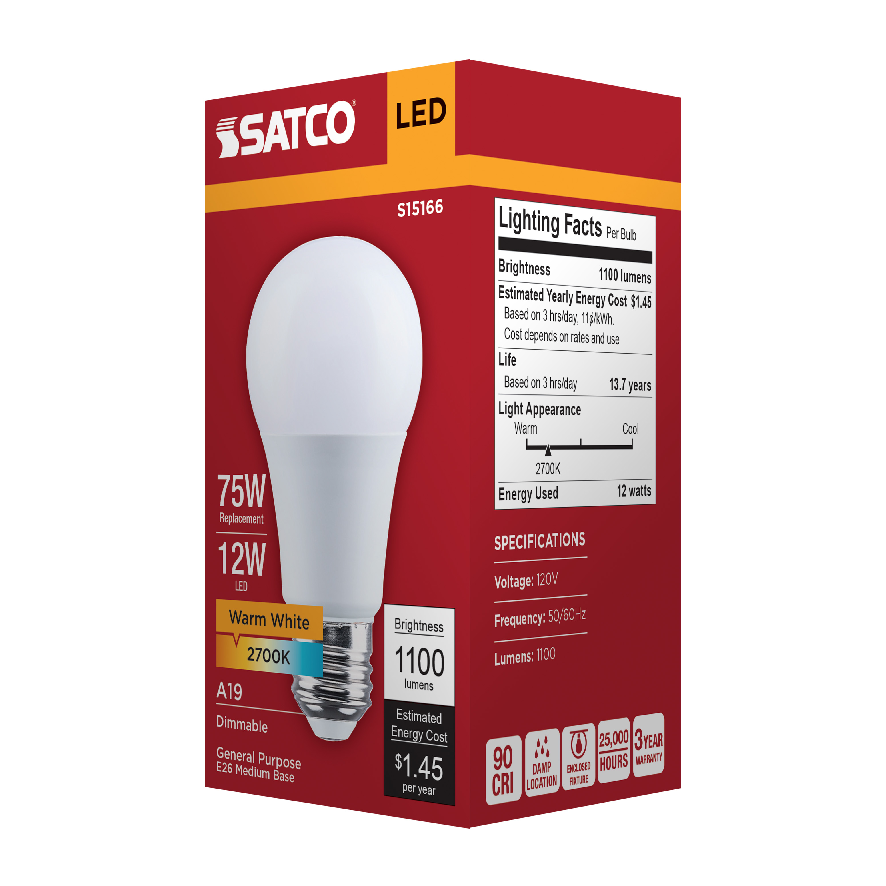 12A19L/927/E26/P/D/1PK - S15166