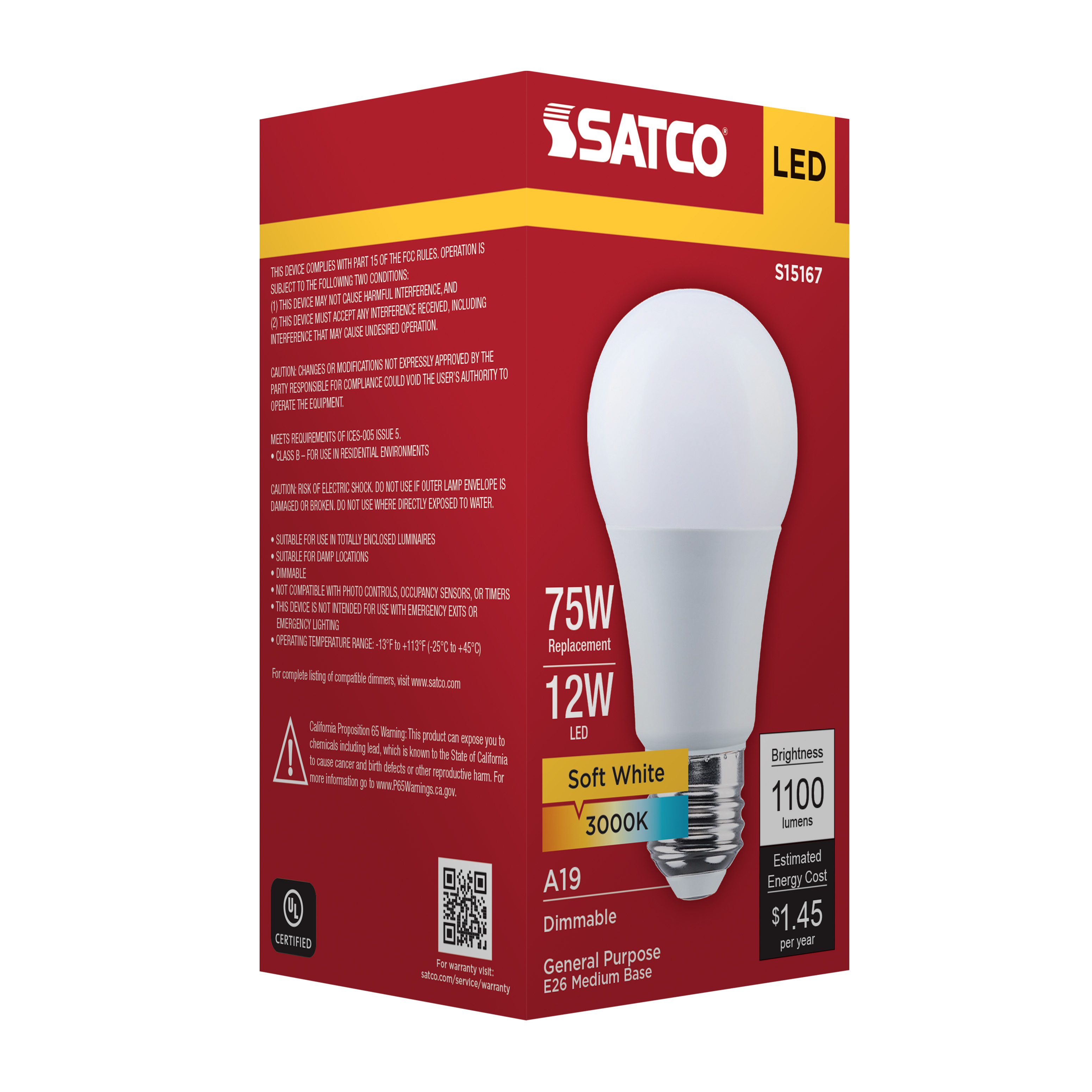 12A19L/930/E26/P/D/1PK - S15167