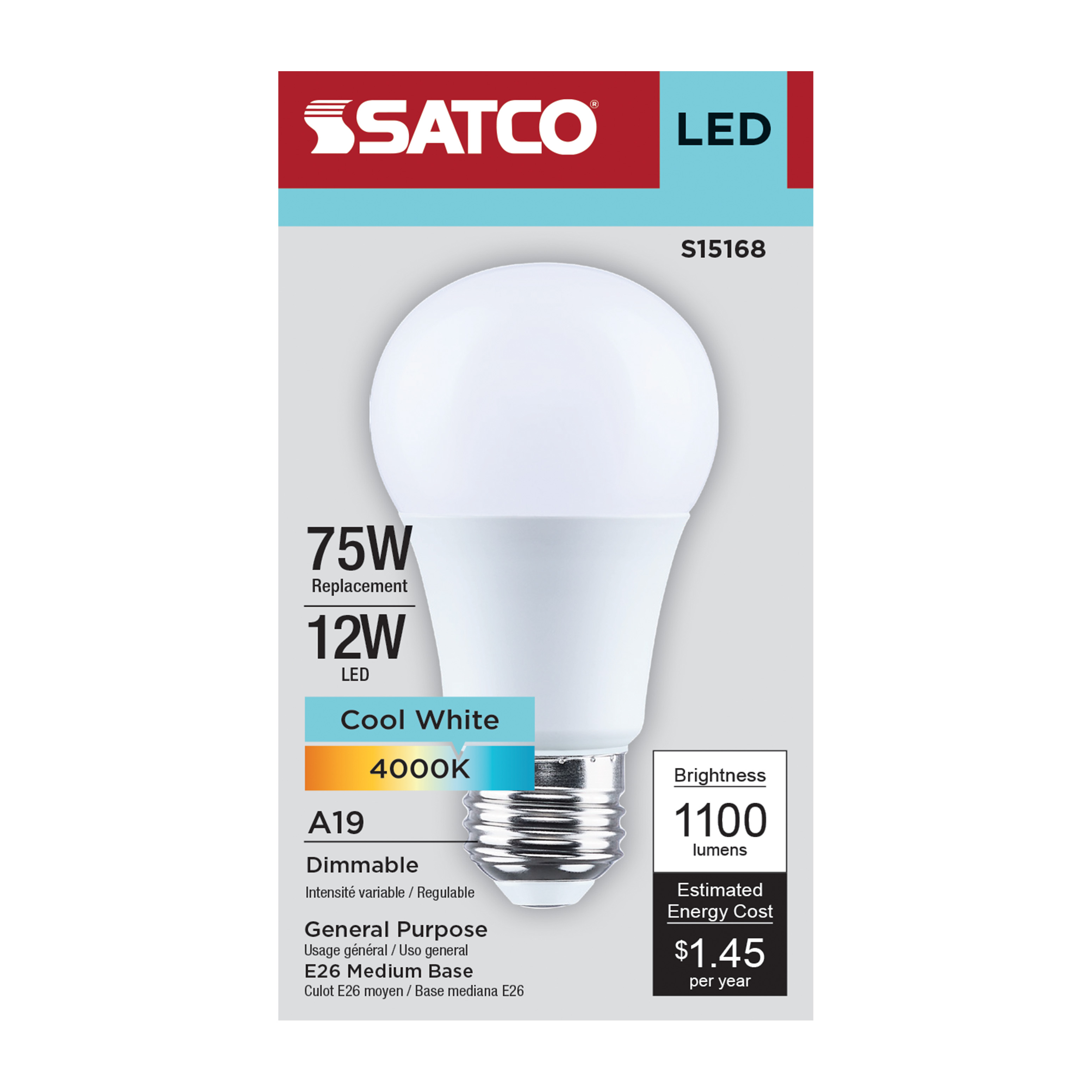 12A19L/940/E26/P/D/1PK - S15168