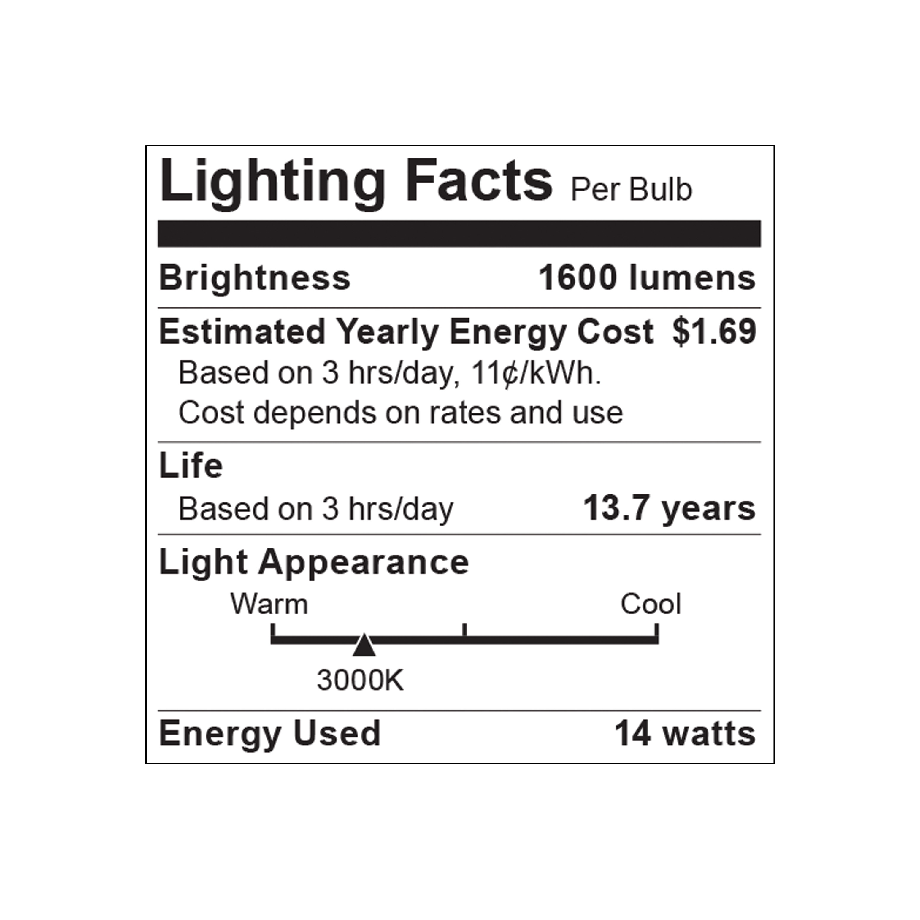 14A19L/830/E26/P/D/4PK - S15176