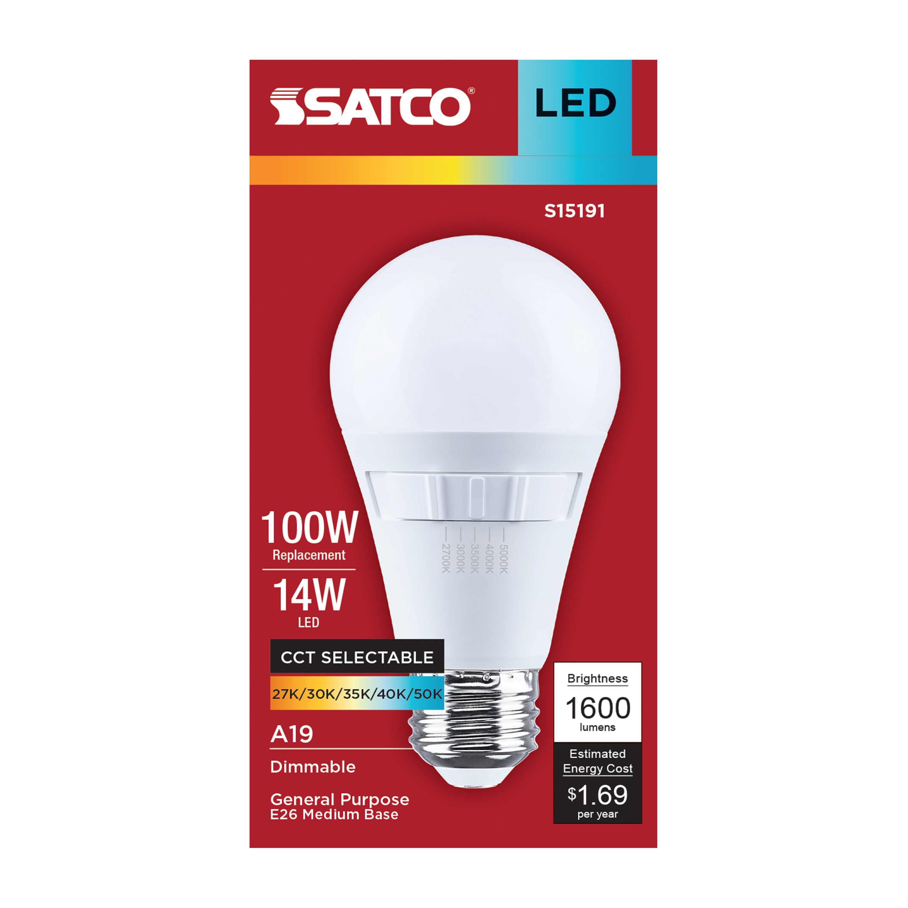 14A19L/8CCT5/E26/P/D/1PK - S15191
