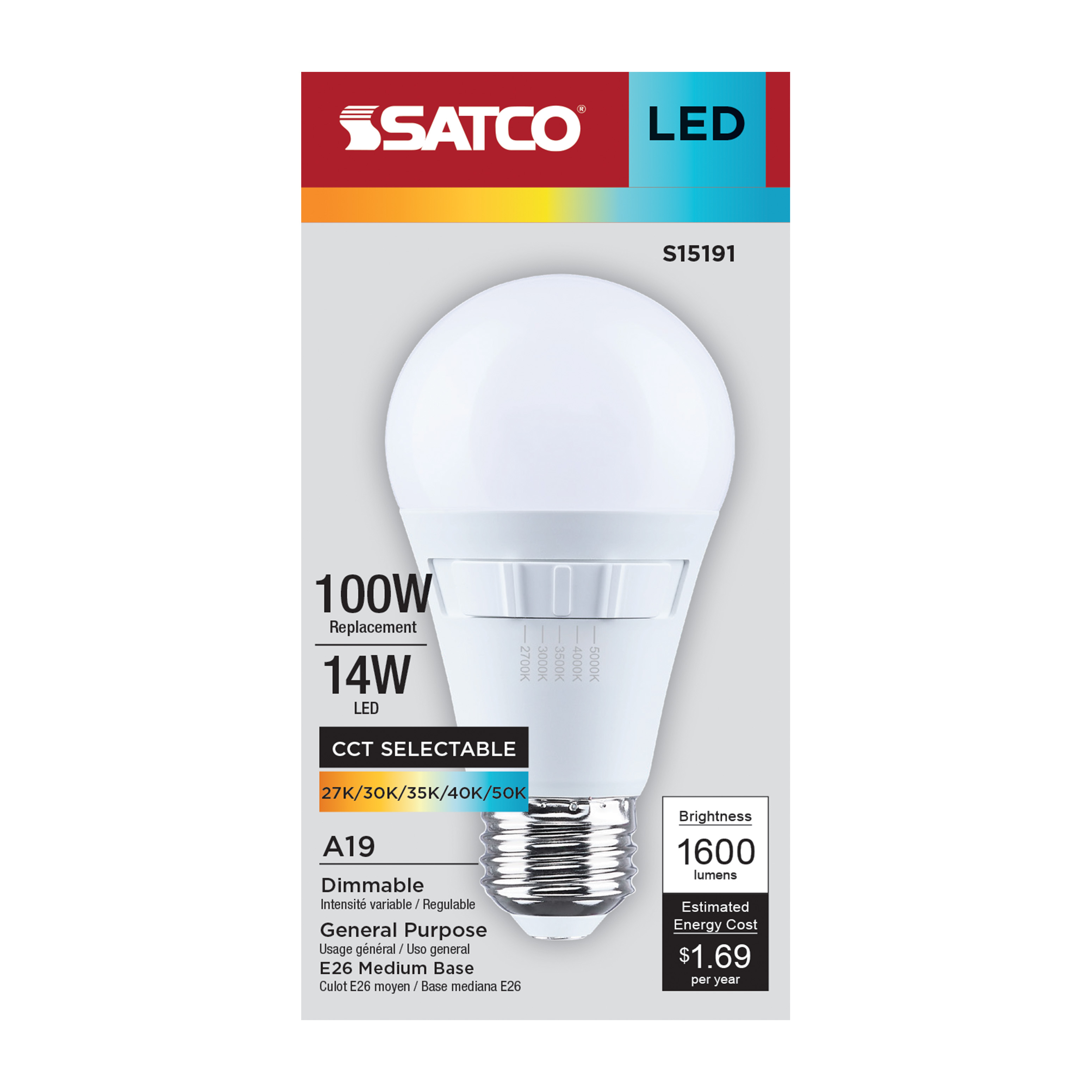 14A19L/8CCT5/E26/P/D/1PK - S15191