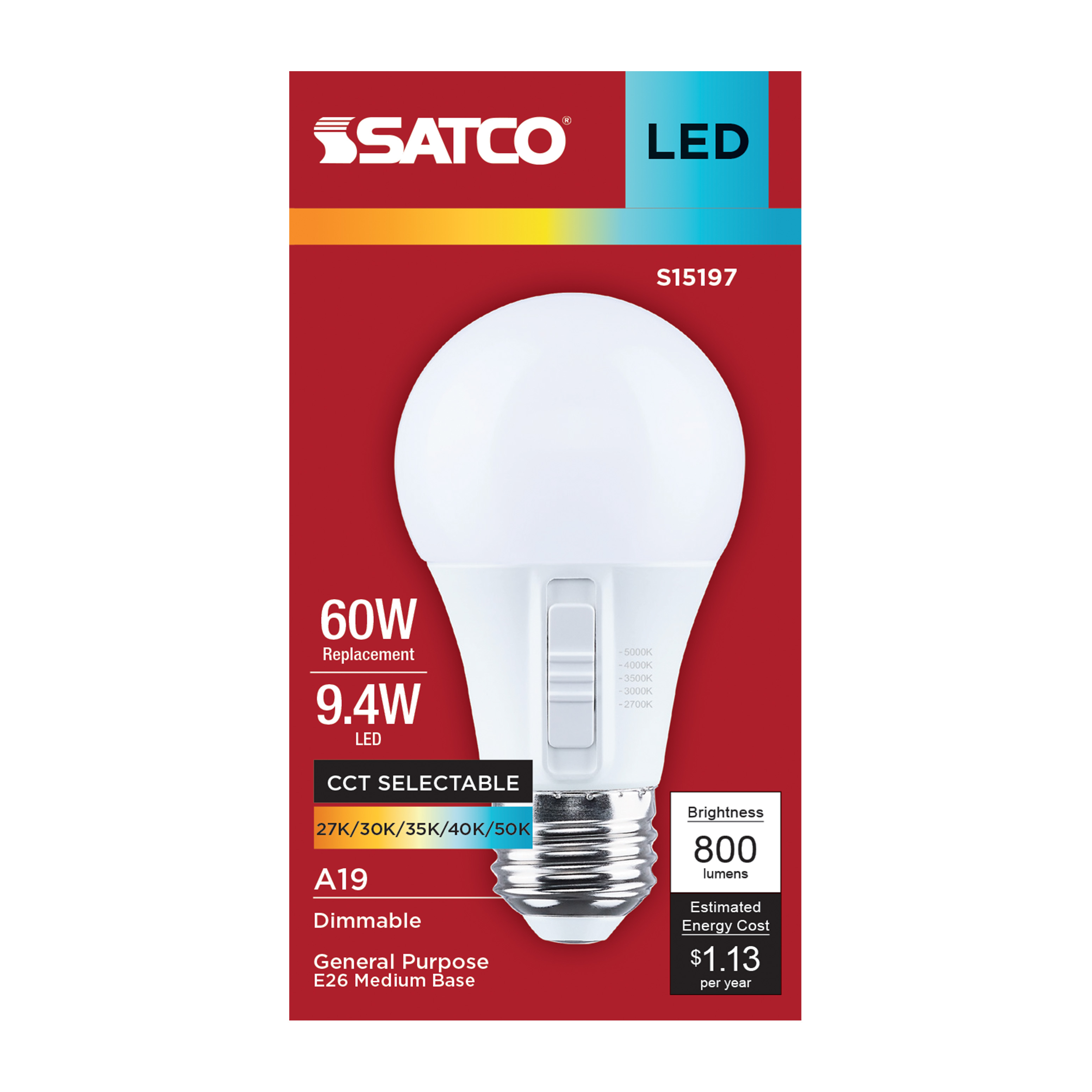 9.4A19L/9CCT5/E26/P/D/1PK - S15197