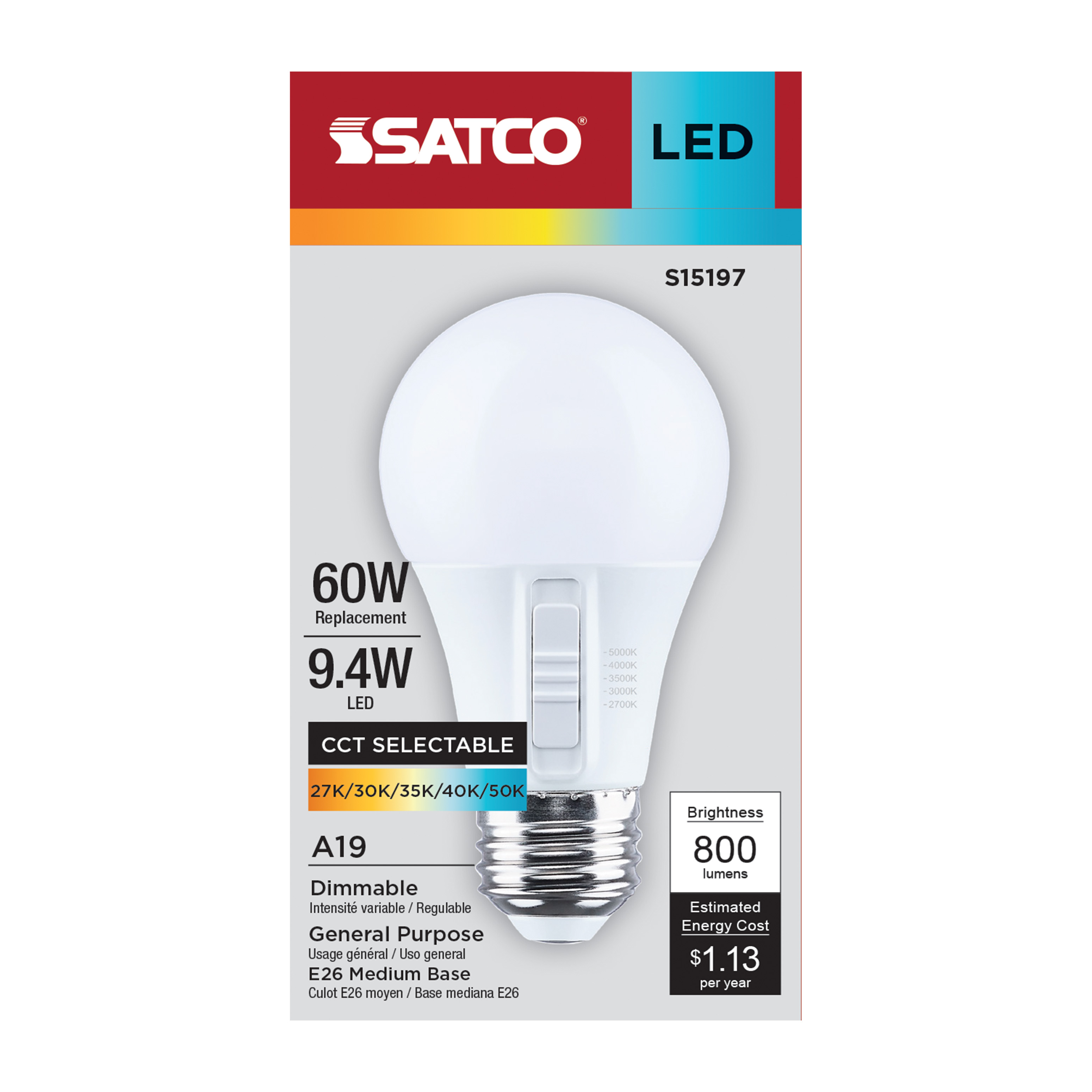 9.4A19L/9CCT5/E26/P/D/1PK - S15197
