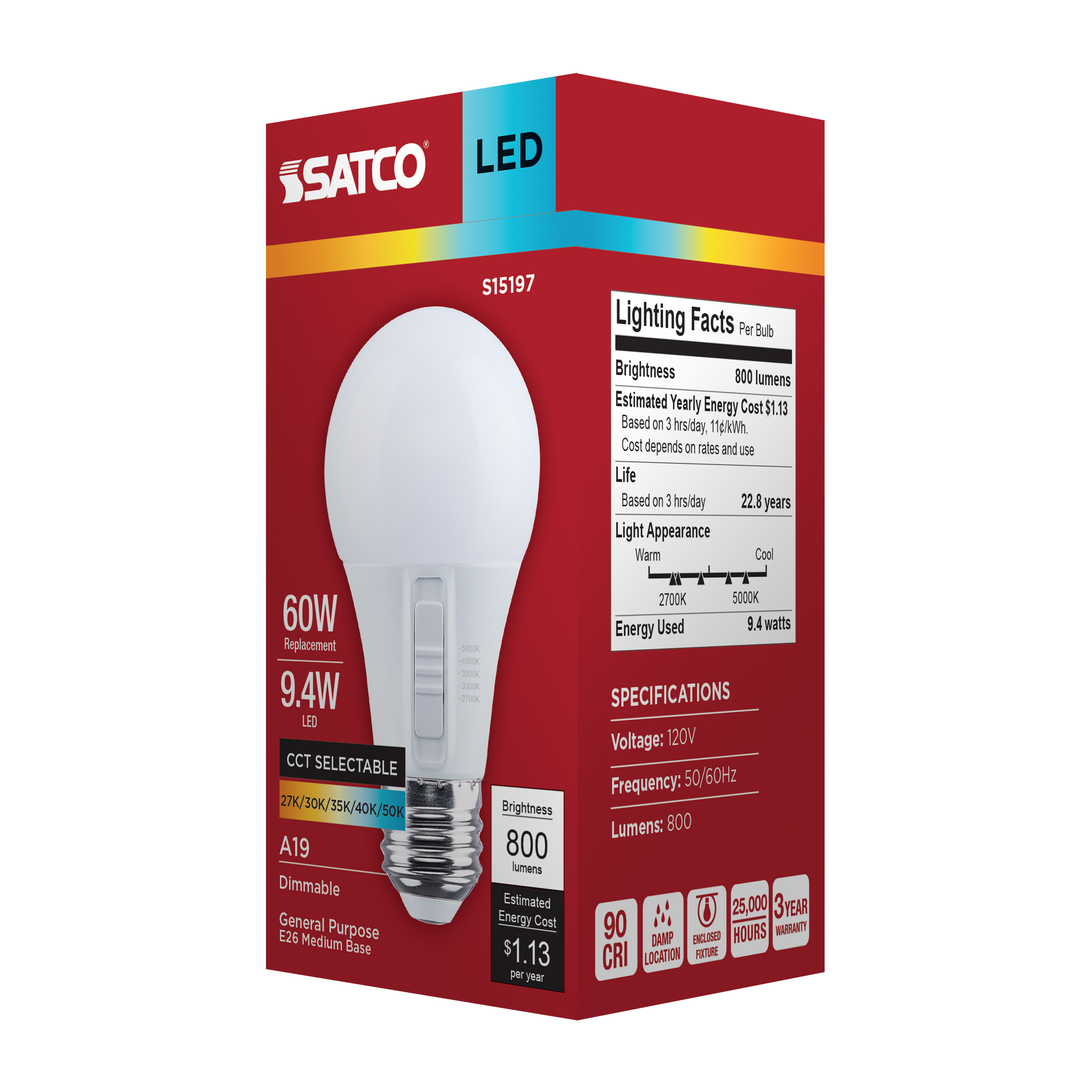 9.4A19L/9CCT5/E26/P/D/1PK - S15197