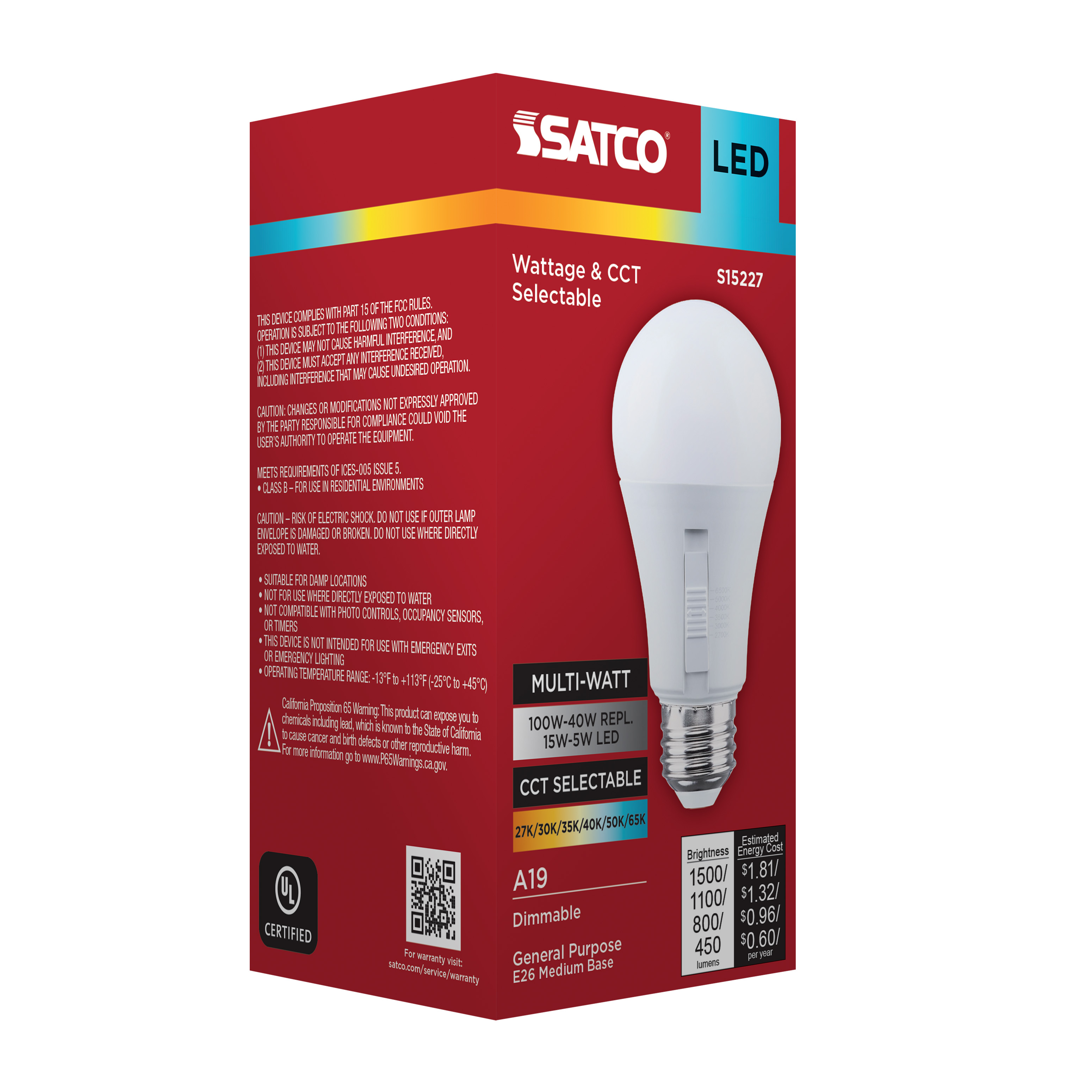 15SA19L/9CCT6/E26/P/D/1PK - S15227