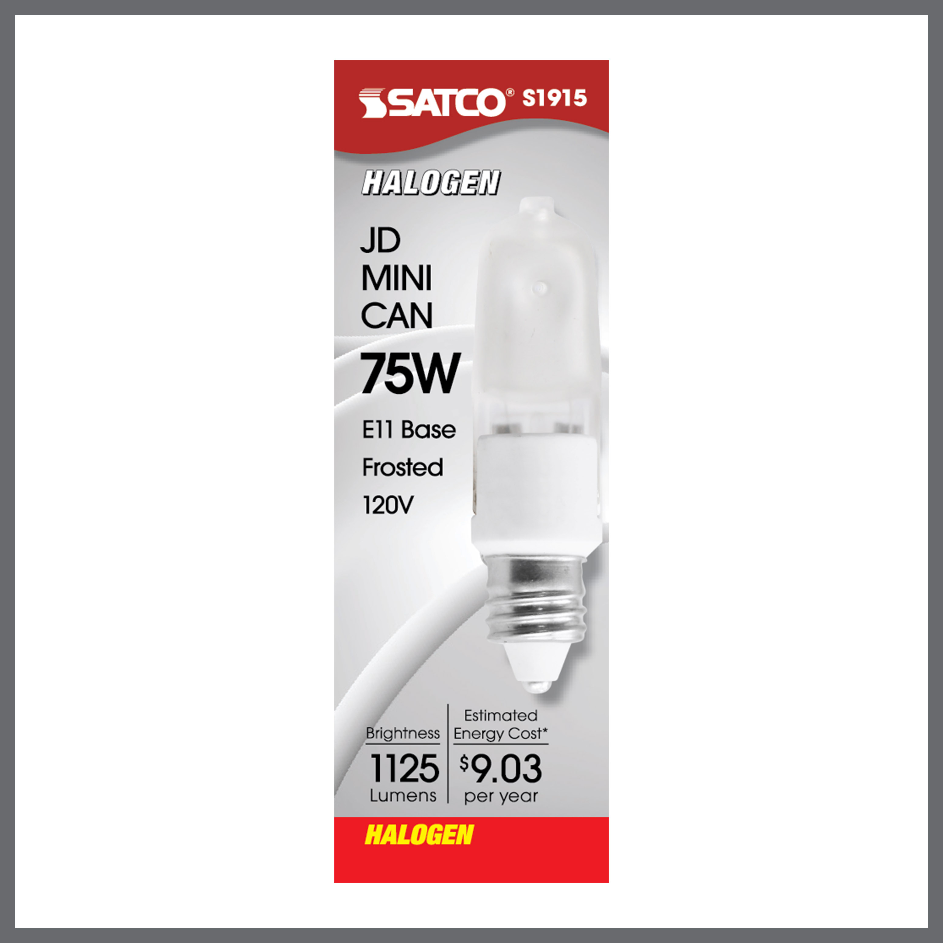 75W MINI-CAN FROSTED 120V. - S1915