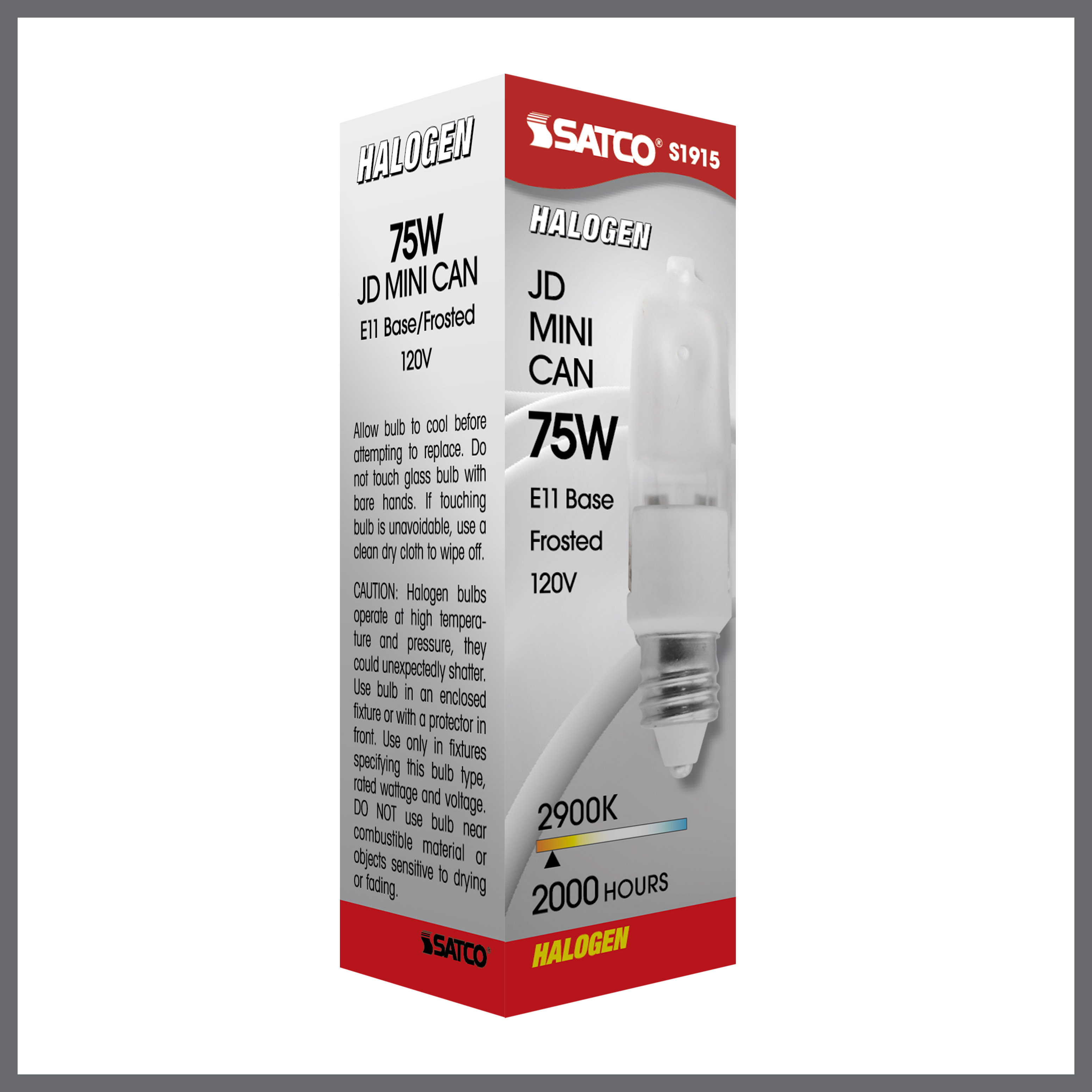 75W MINI-CAN FROSTED 120V. - S1915