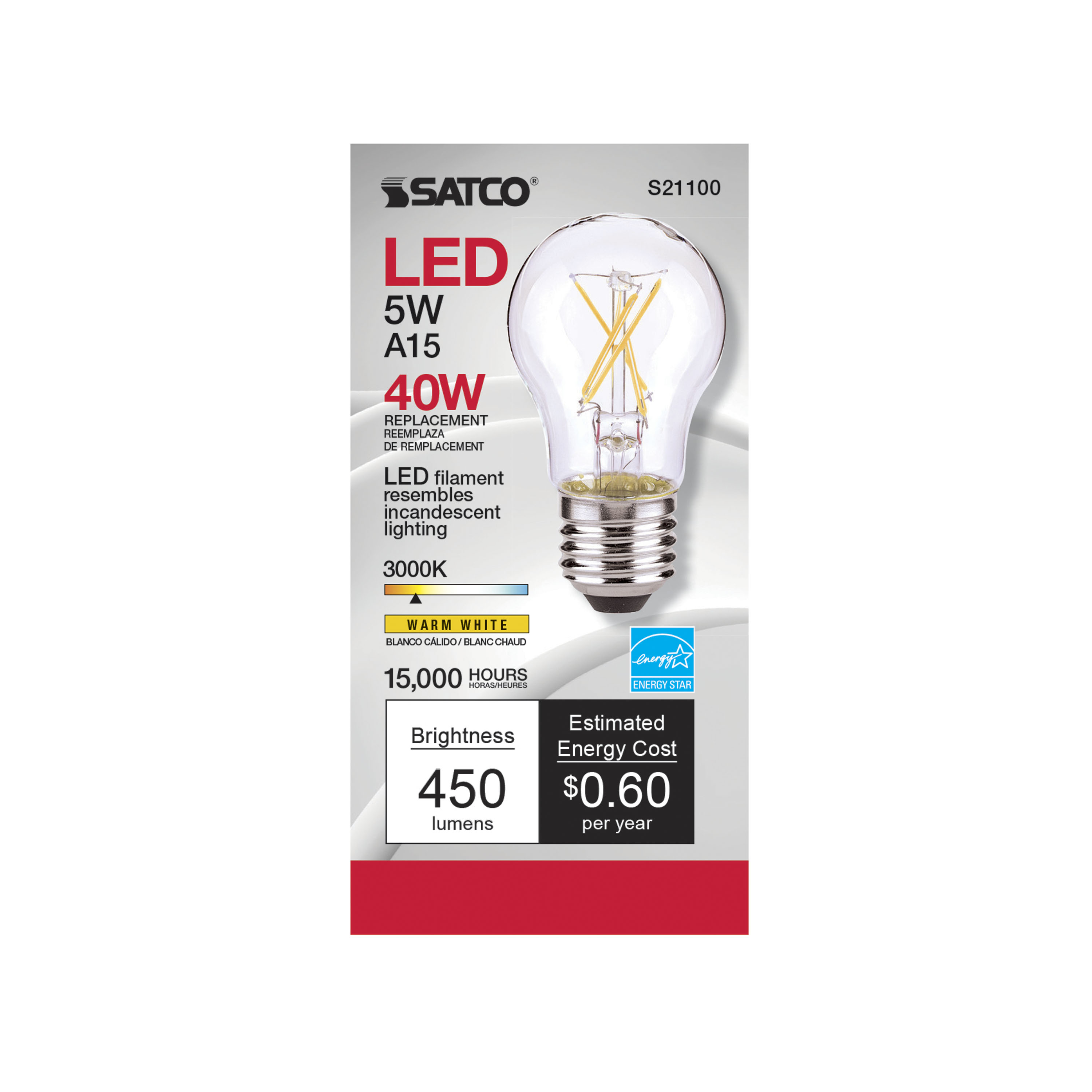 5A15/CL/LED/E26/3K/ES/120V - S21100