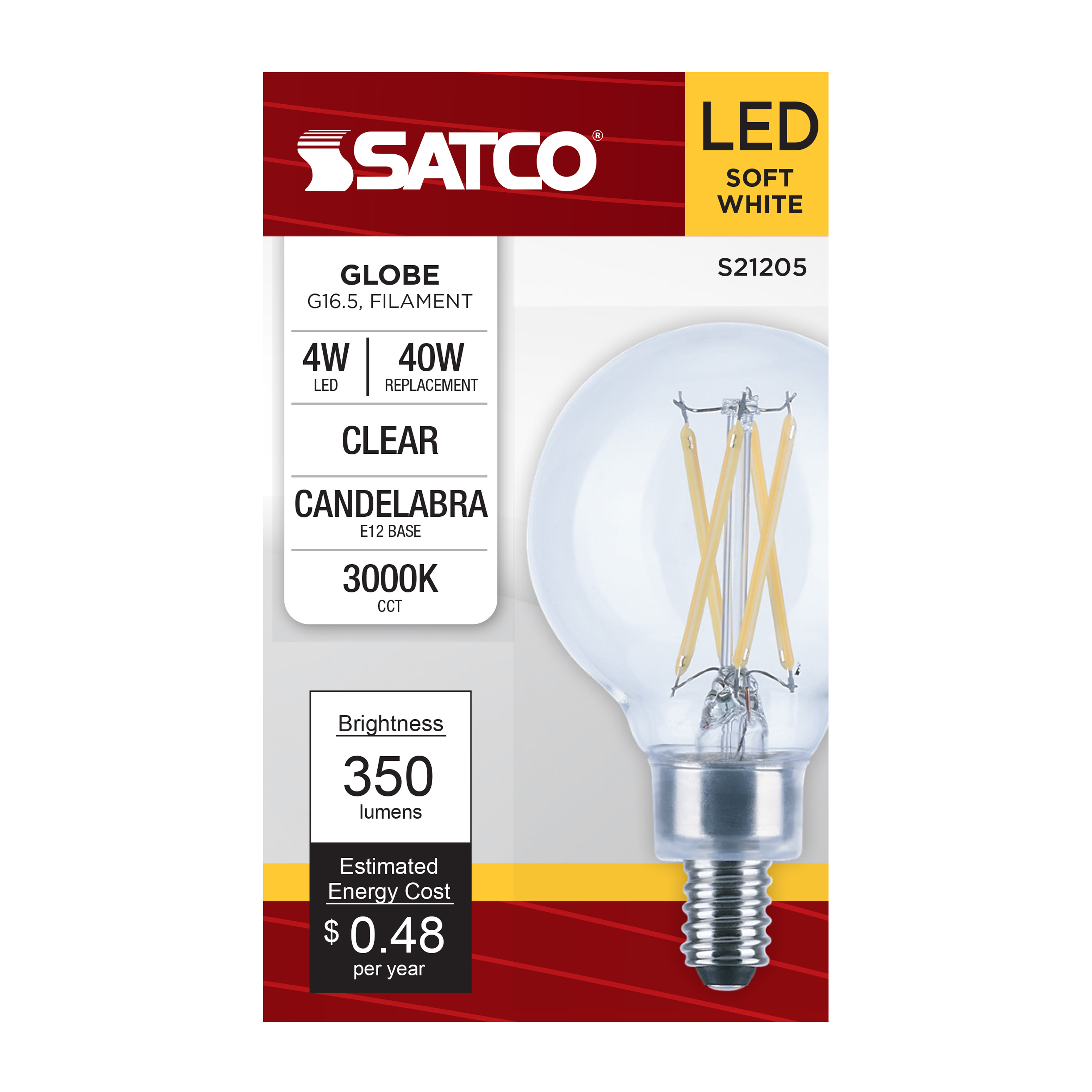 4G16.5/LED/CL/930/120V/E12 - S21205