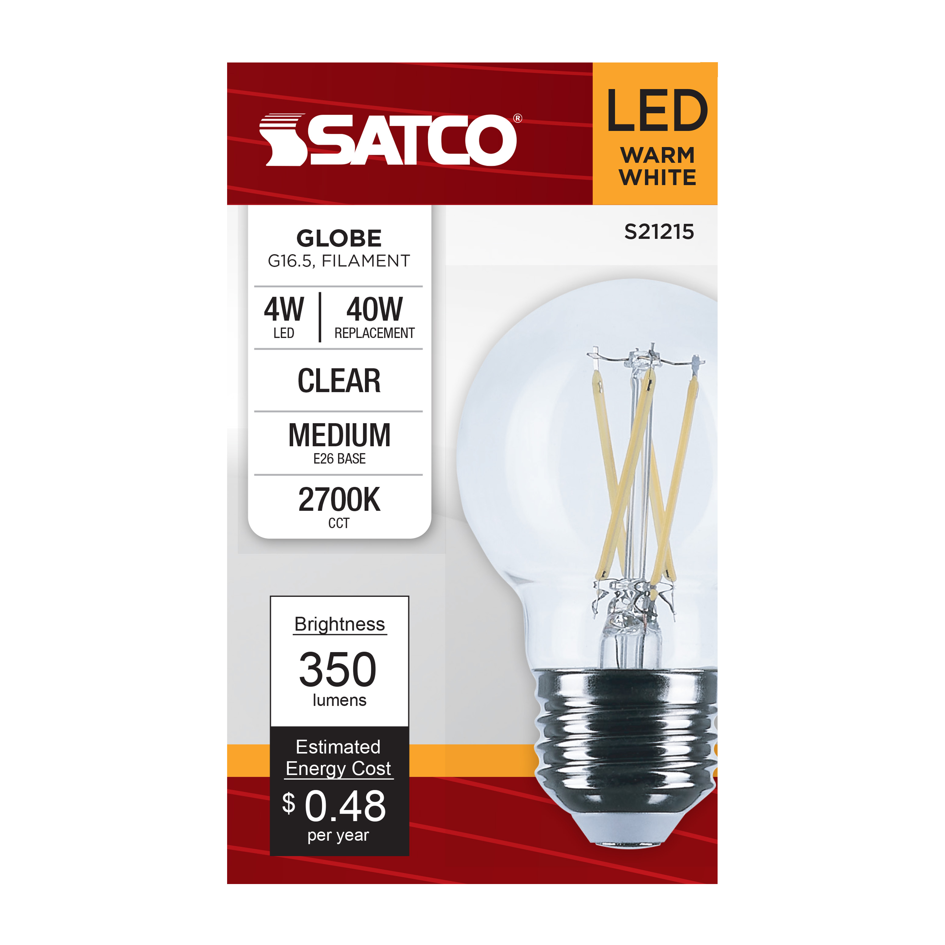 4G16.5/LED/CL/927/120V/E26 - S21215