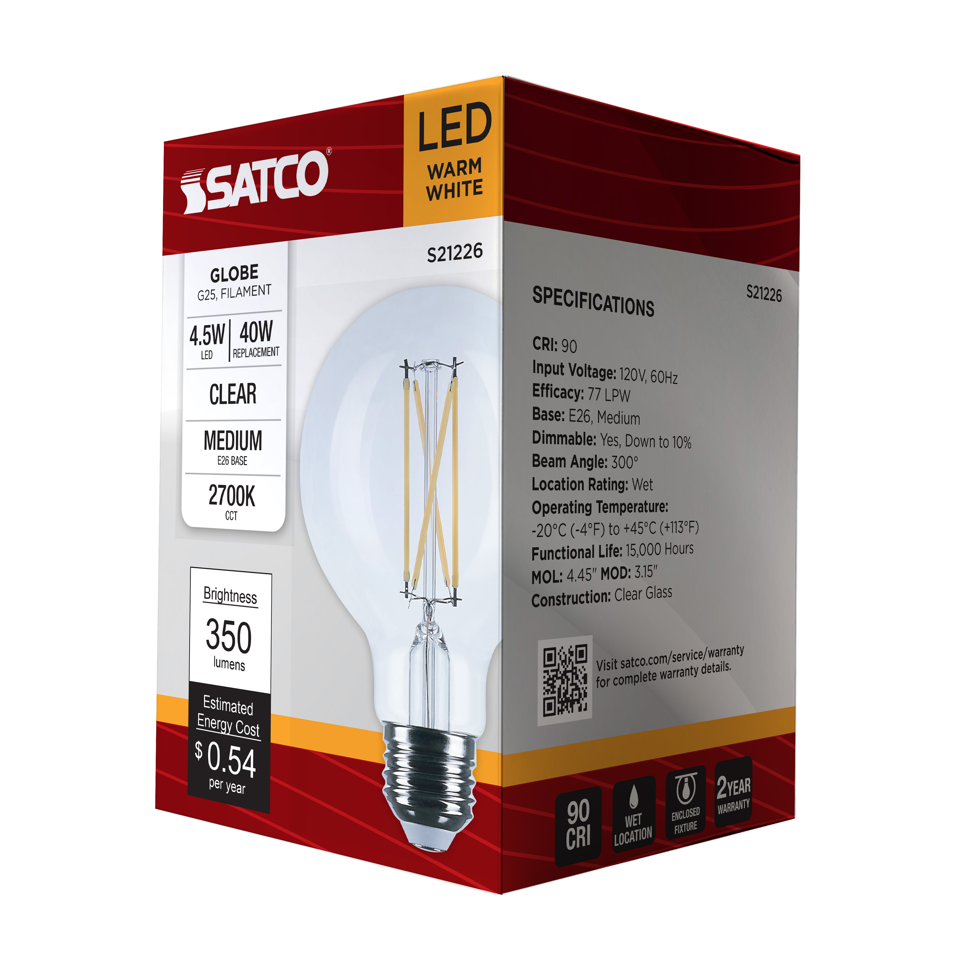 4.5G25/LED/CL/927/120V - S21226