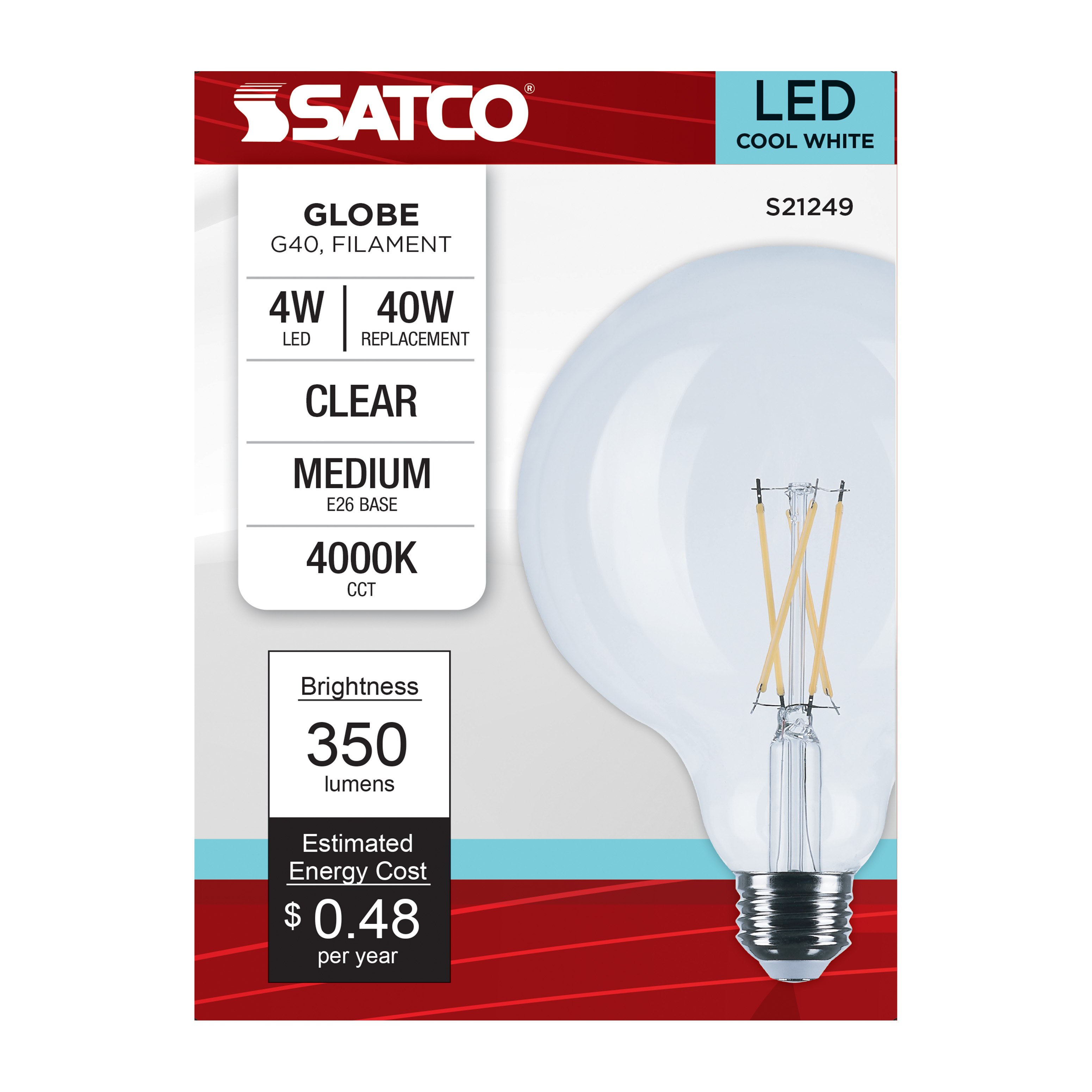 4G40/CL/LED/E26/940/120V - S21249