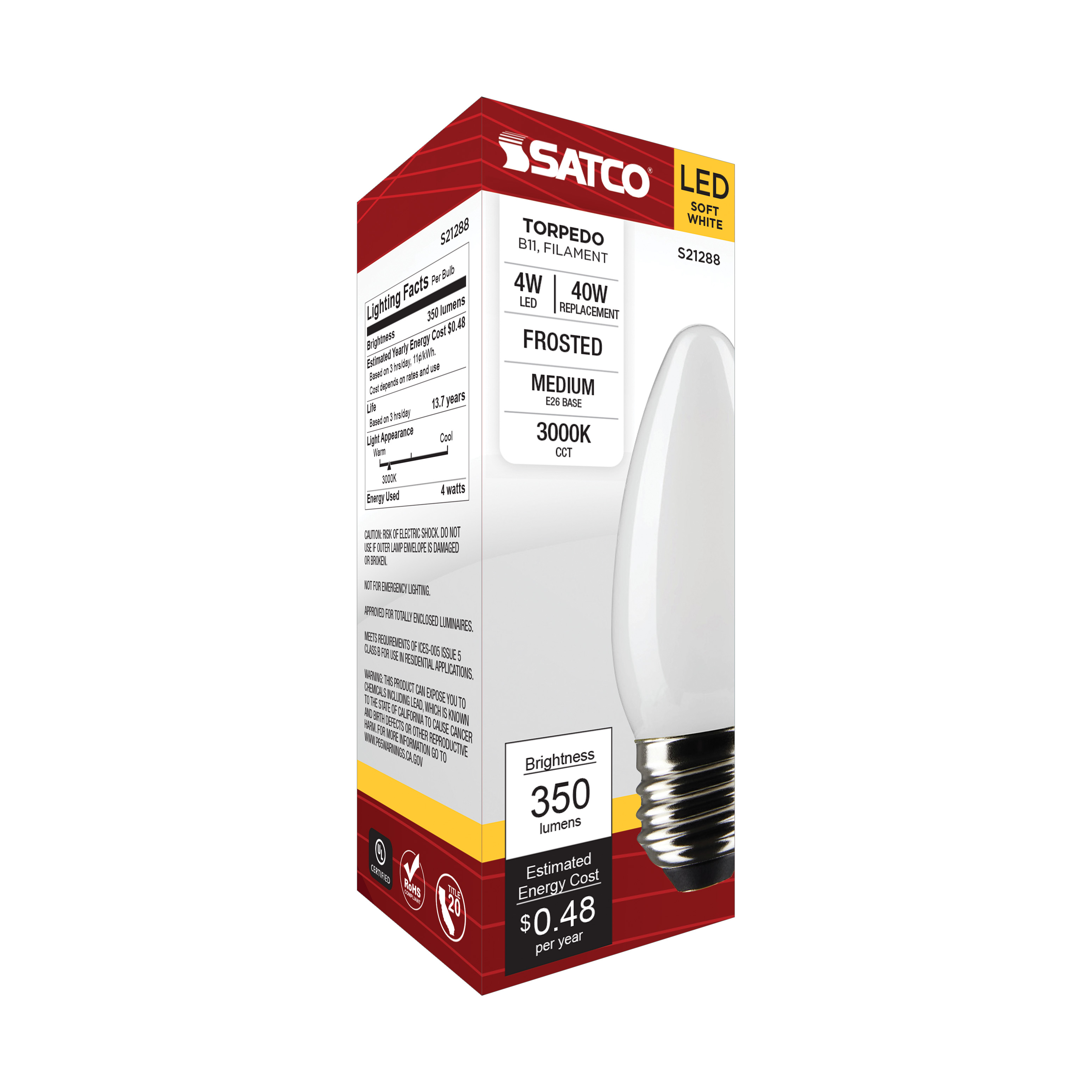 4B11/LED/930/FR/120V/E26 - S21288