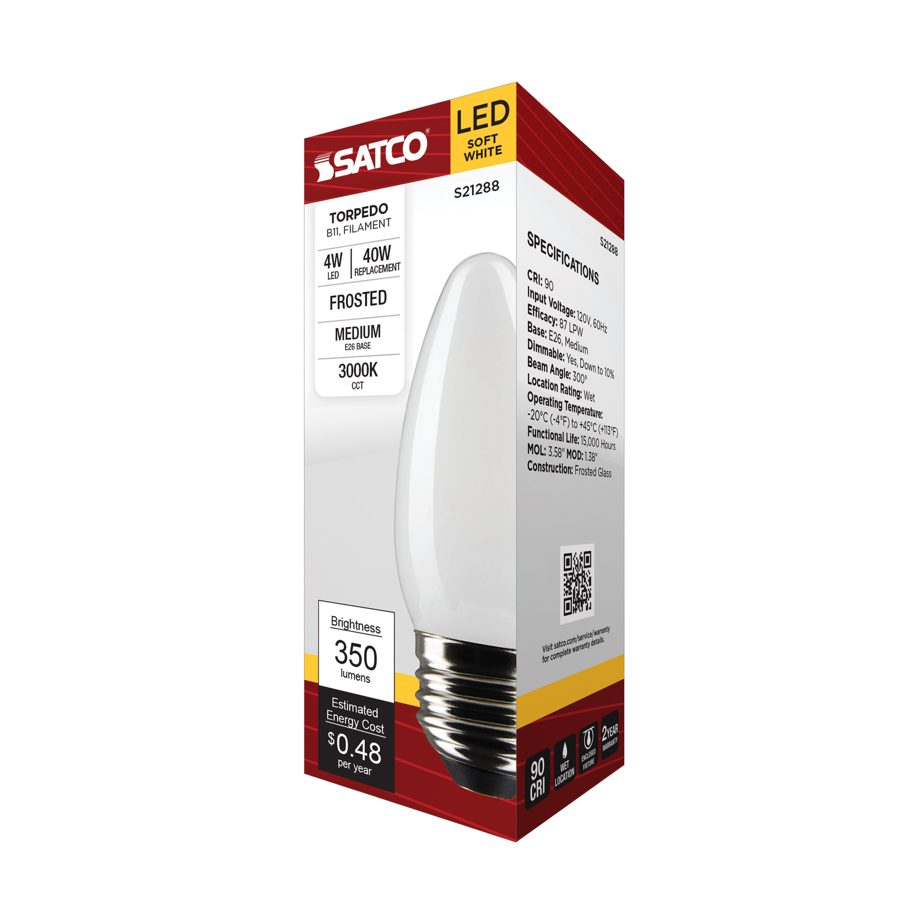 4B11/LED/930/FR/120V/E26 - S21288