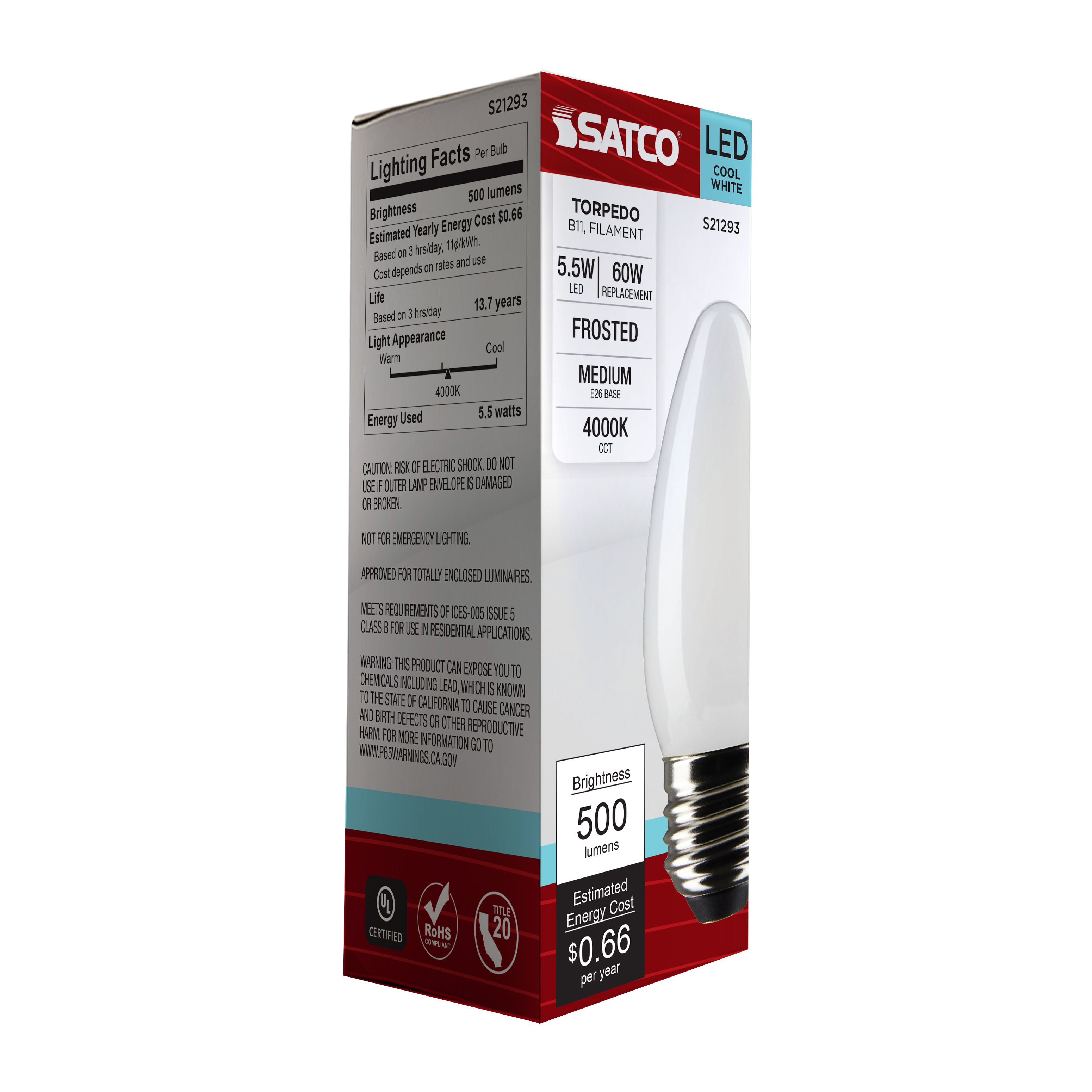 5.5B11/LED/940/FR/120V/E26 - S21293