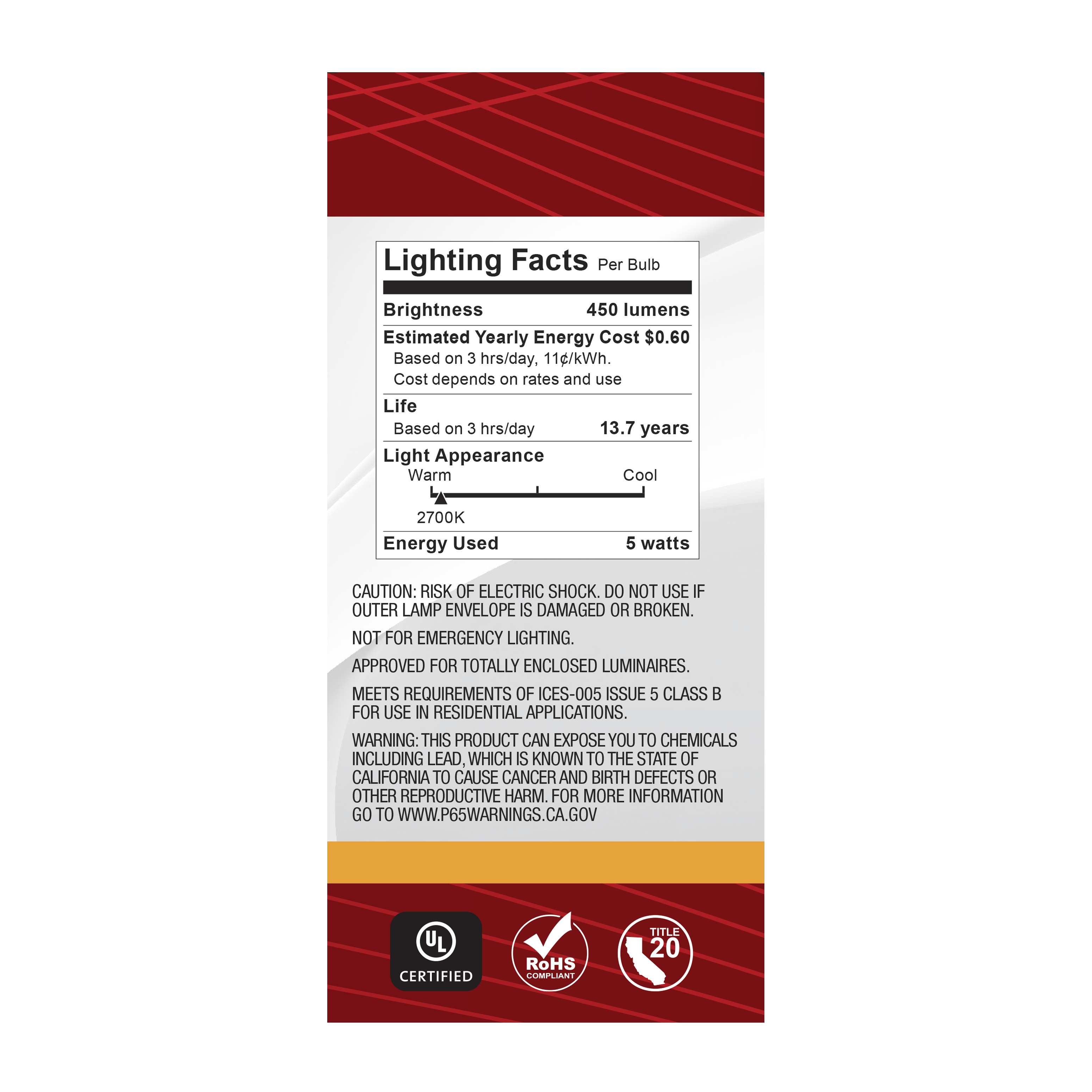 5BT15/CL/LED/927/120V - S21330