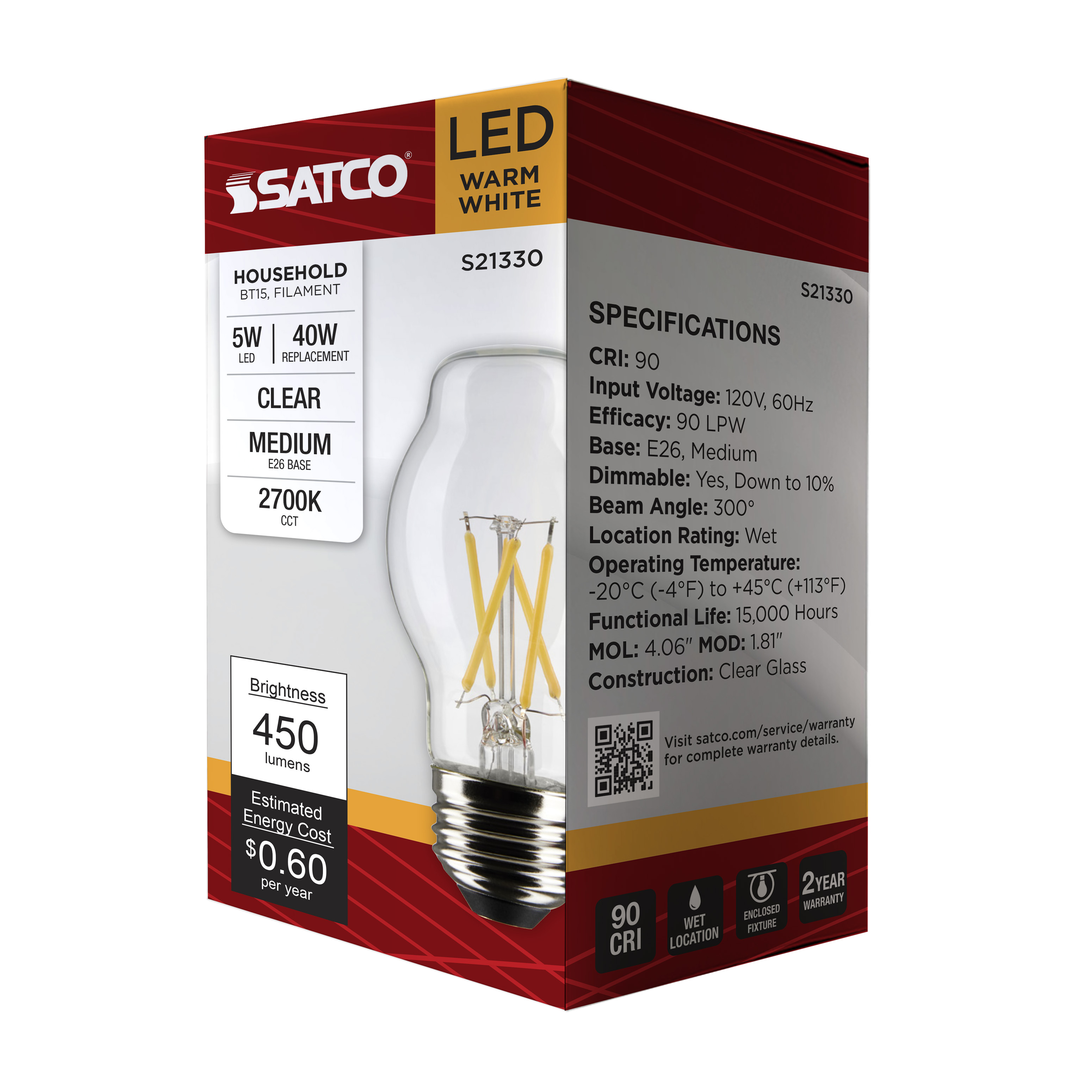 5BT15/CL/LED/927/120V - S21330