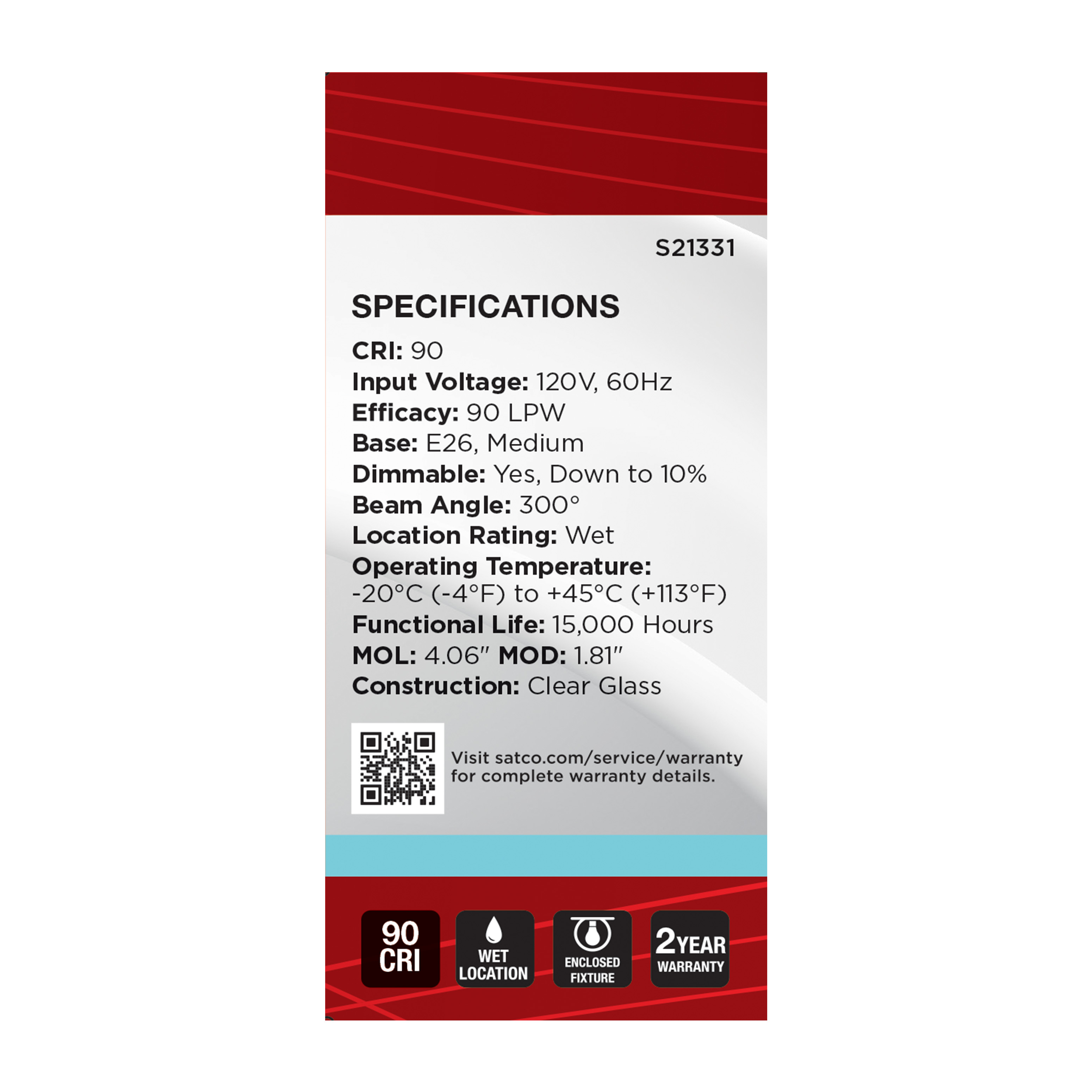 5BT15/CL/LED/940/120V - S21331