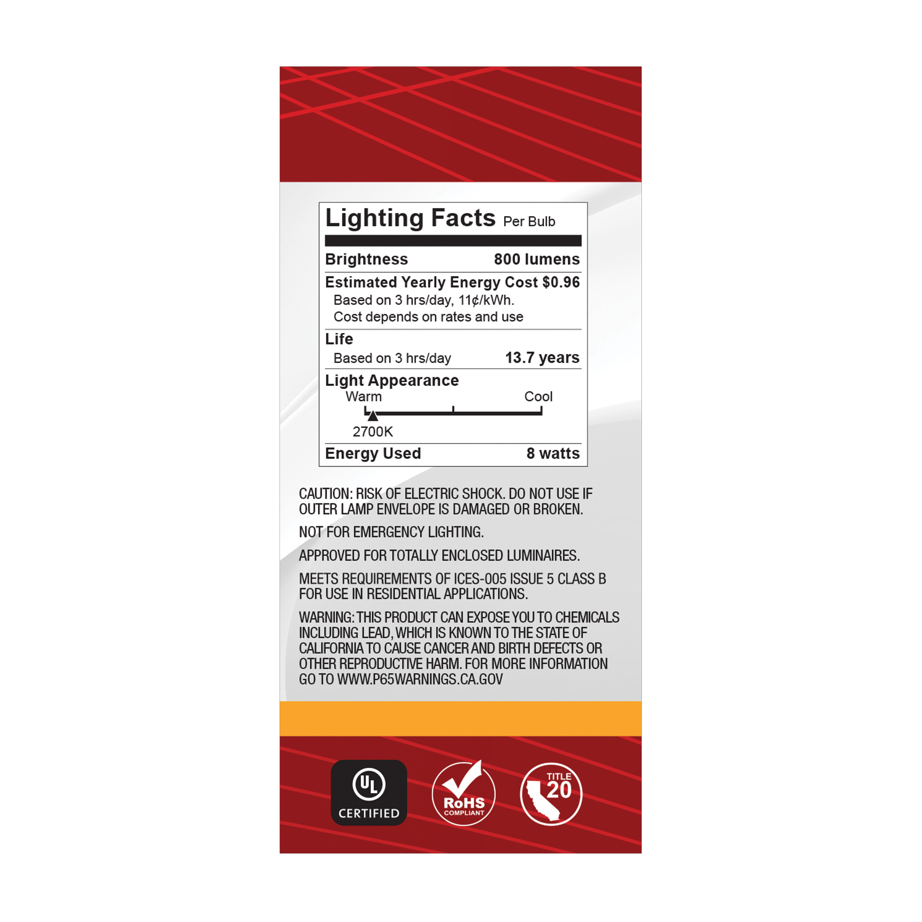 8BT15/CL/LED/927/120V - S21334