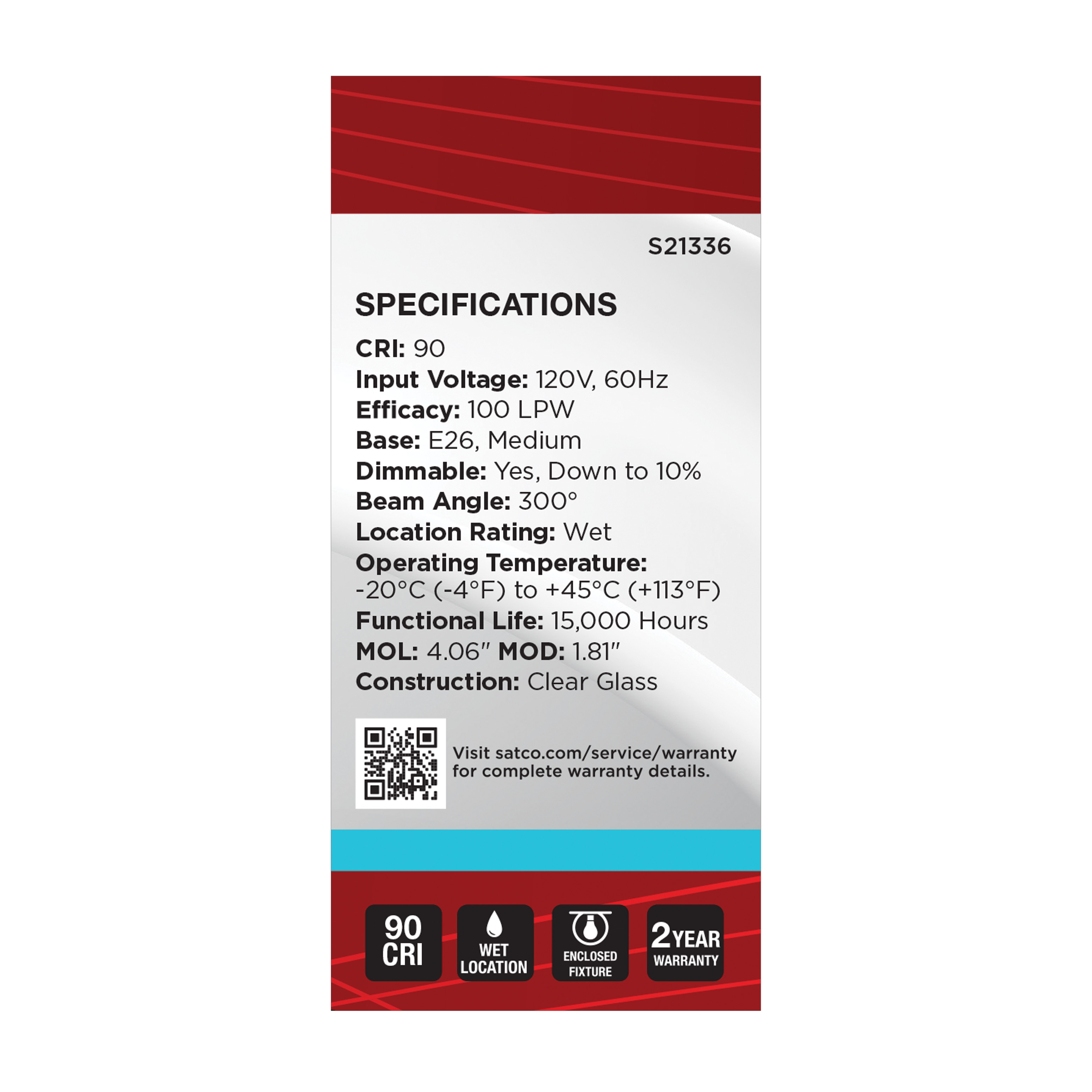 8BT15/CL/LED/950/120V - S21336